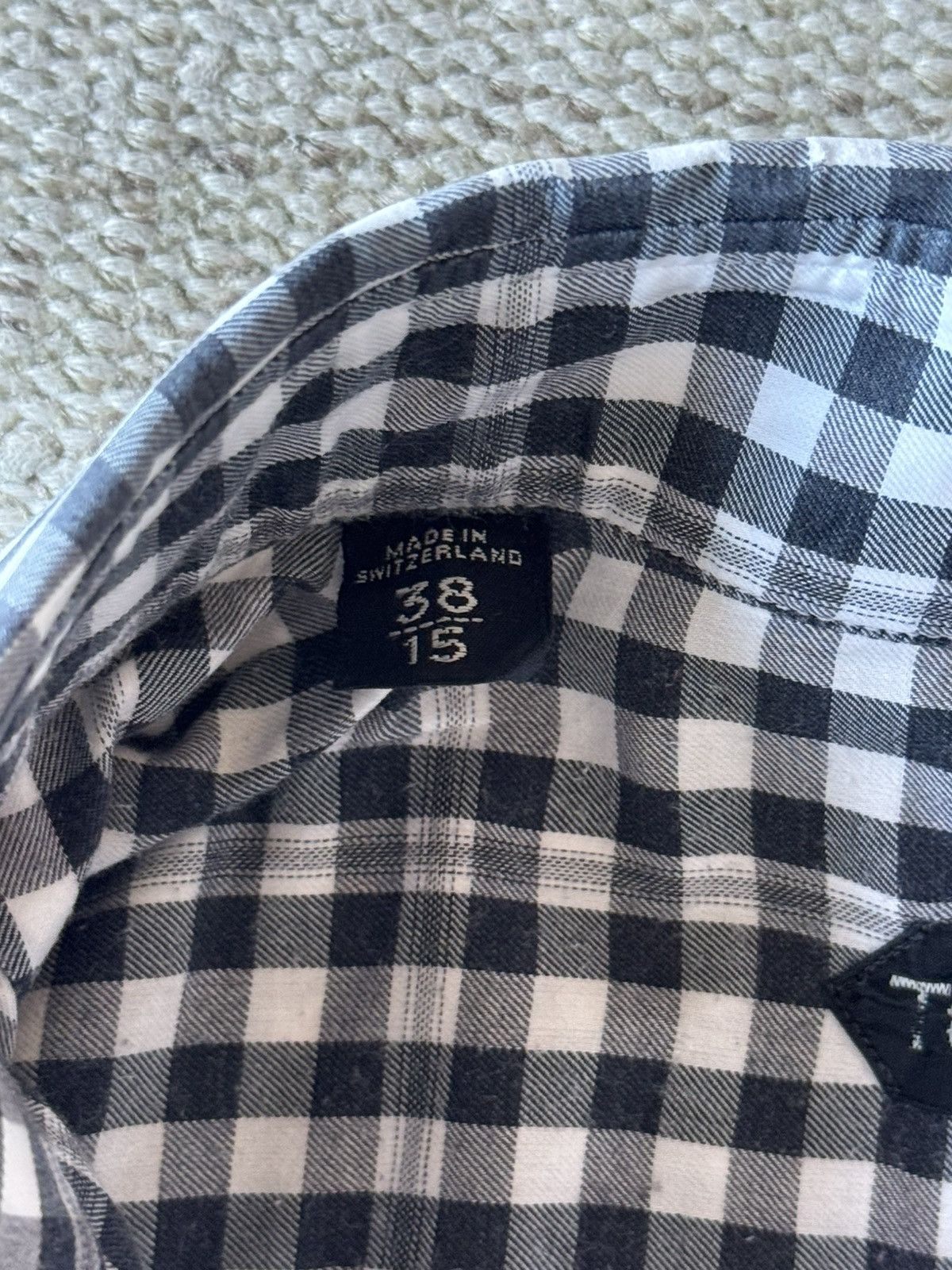 Tom Ford TOM FORD black and white plaid button down shirt 38/15 Size US S / EU 44-46 / 1 - 7 Thumbnail