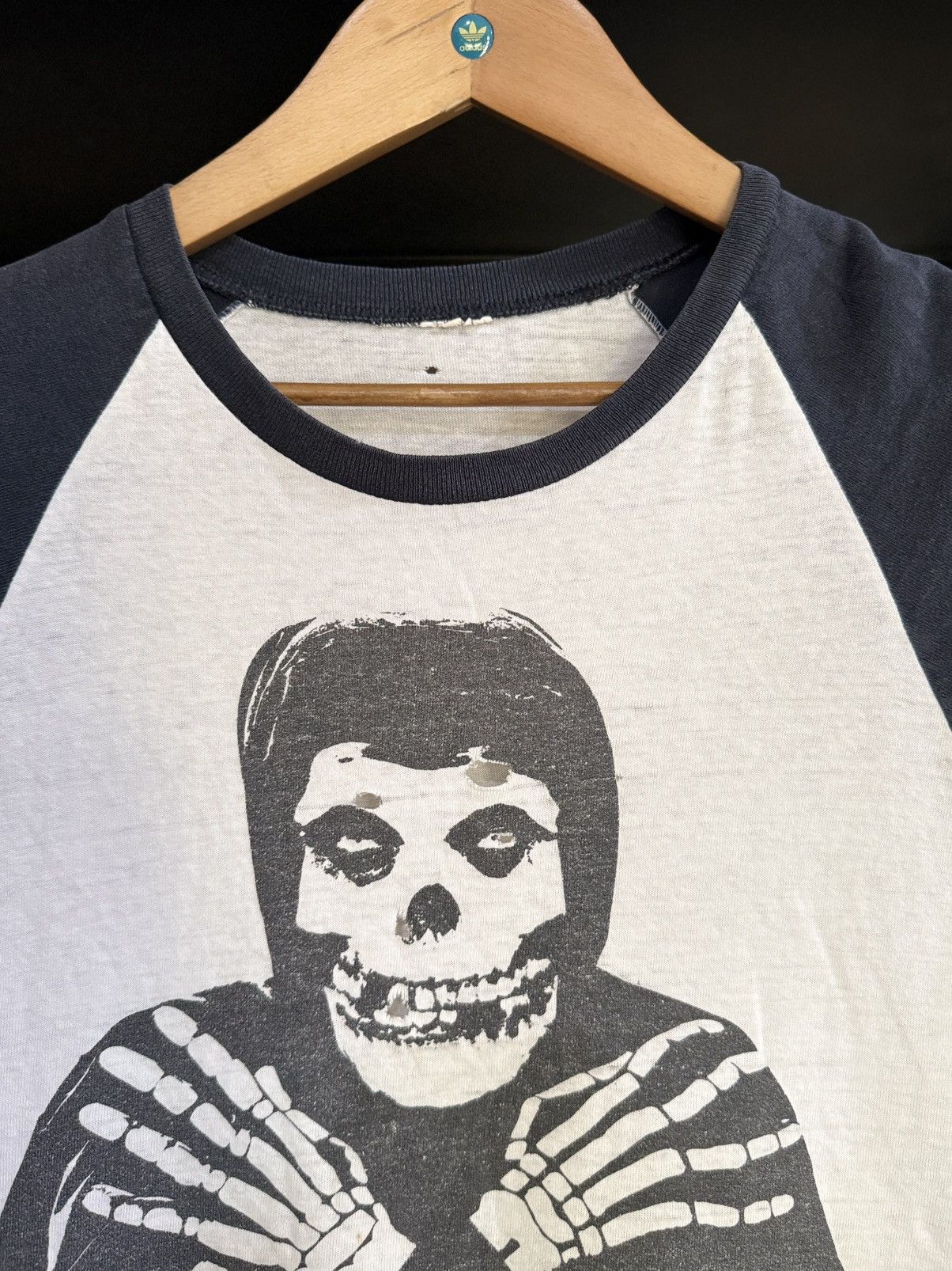 Band Tees Thrashed Vintage Misfits Horror punk 3Q Faded Tee Size US L / EU 52-54 / 3 - 4 Thumbnail