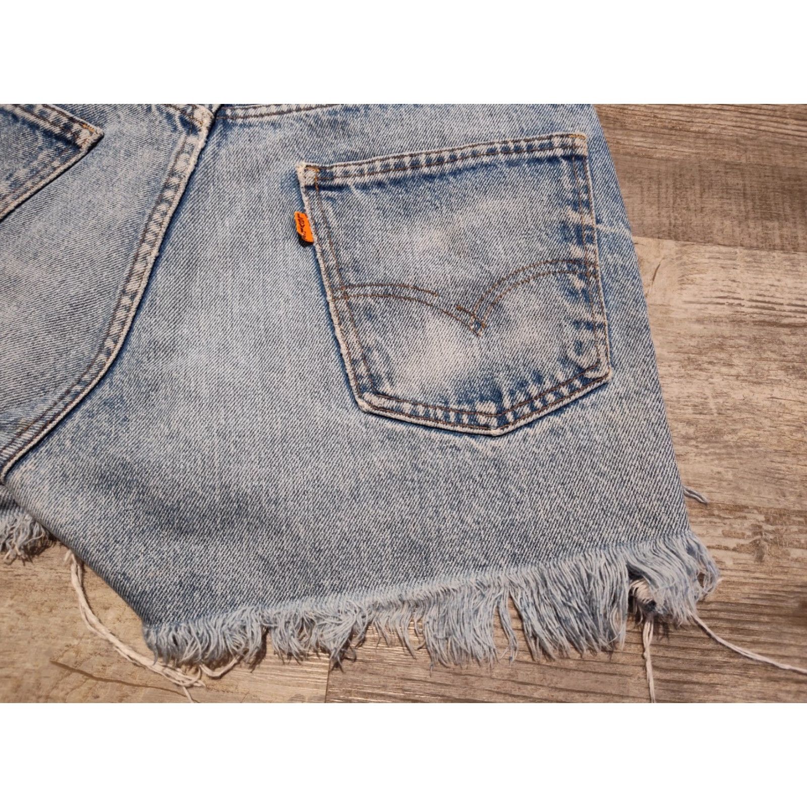 Levi's VINTAGE Levi's 517 Jeans Shorts - Denim Cut-Off Mid Rise 32" Waist Womens Blue 70s Grunge Summer Size 32" / US 10 / IT 46 - 5 Thumbnail