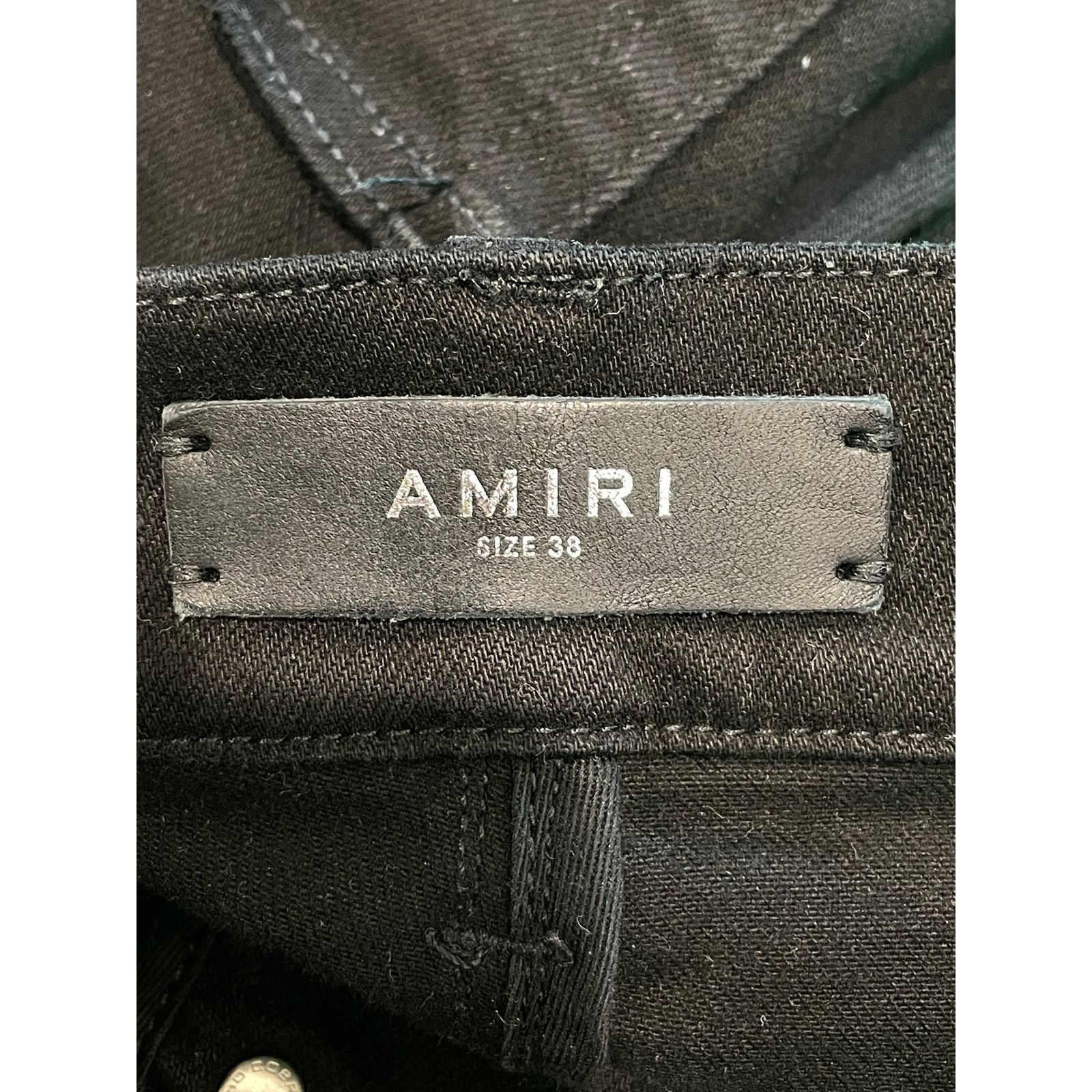 Amiri Amiri MX1 Gold Patch Black Jeans Size US 38 / EU 54 - 7 Thumbnail