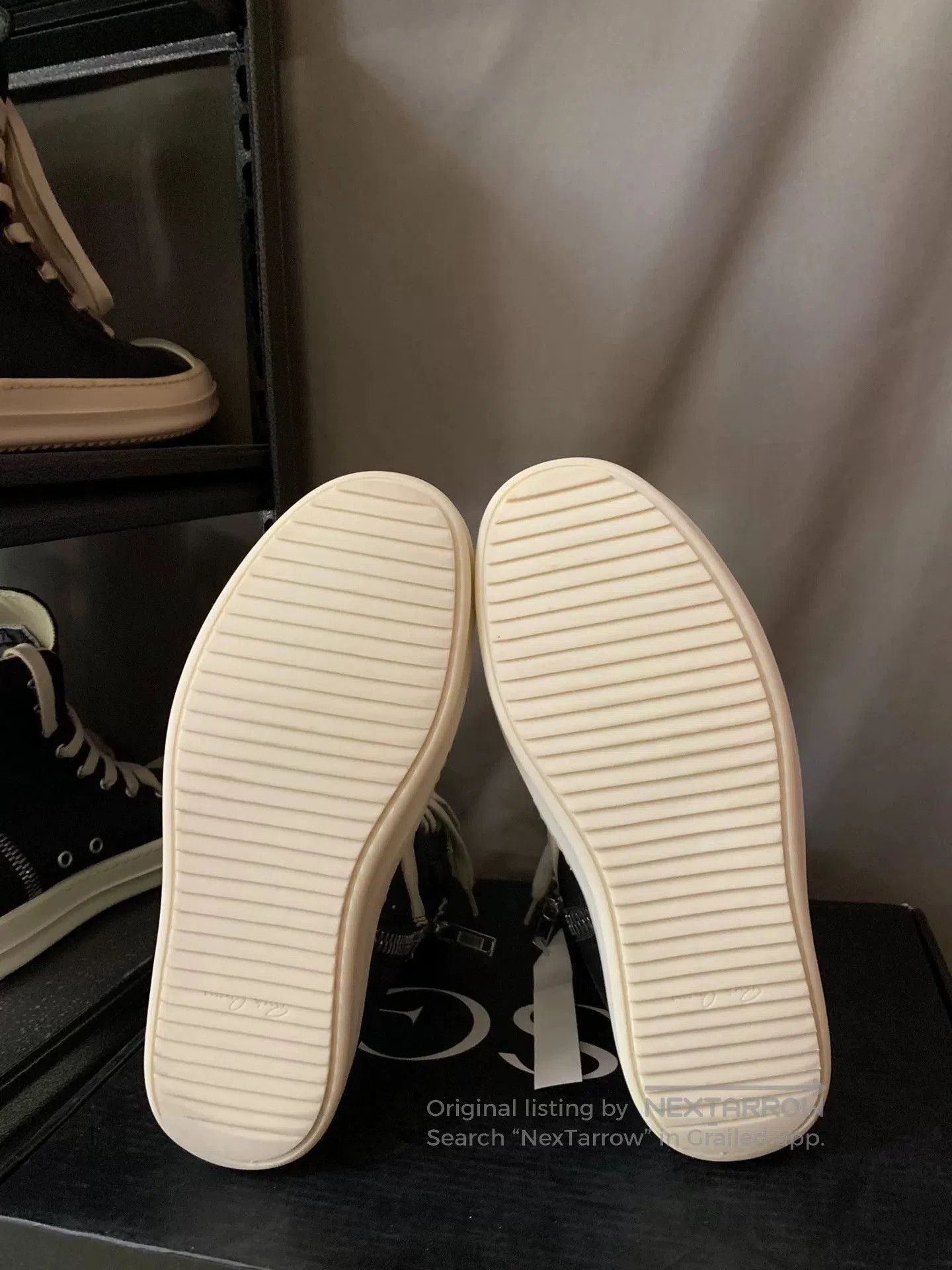 Rick Owens rick owens black leather high-top sneakers. Size US 6 / IT 36 - 5 Thumbnail