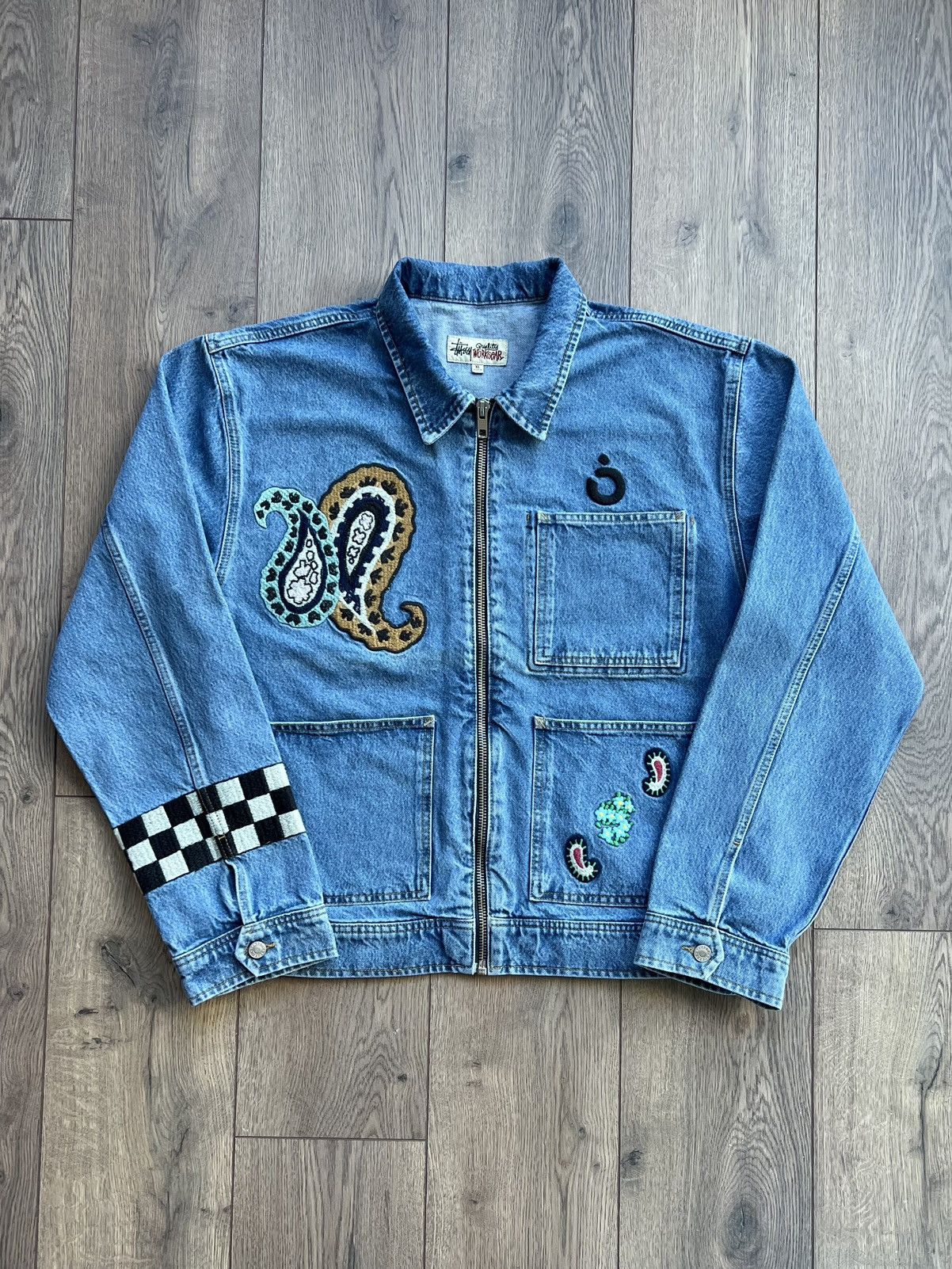 NOMA t.d × Stussy Stussy x Noma t.d. Denim Zip Work Jacket “Blue