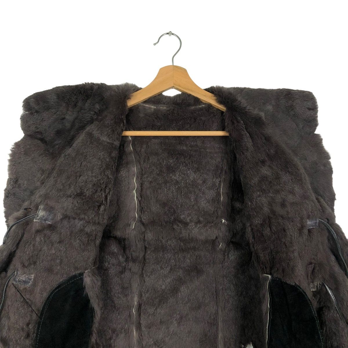 Japanese Brand 🔥VINTAGE LEATHER JACKET PATCHWORK CONCERTINA MINK FUR Size M / US 6-8 / IT 42-44 - 11 Thumbnail