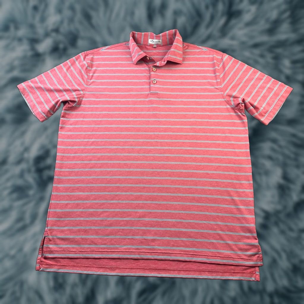 Peter Millar Peter Millar Polo Shirt Mens XL Pink Blue Golf Summer Comfort Size US XL / EU 56 / 4 - 1 Thumbnail
