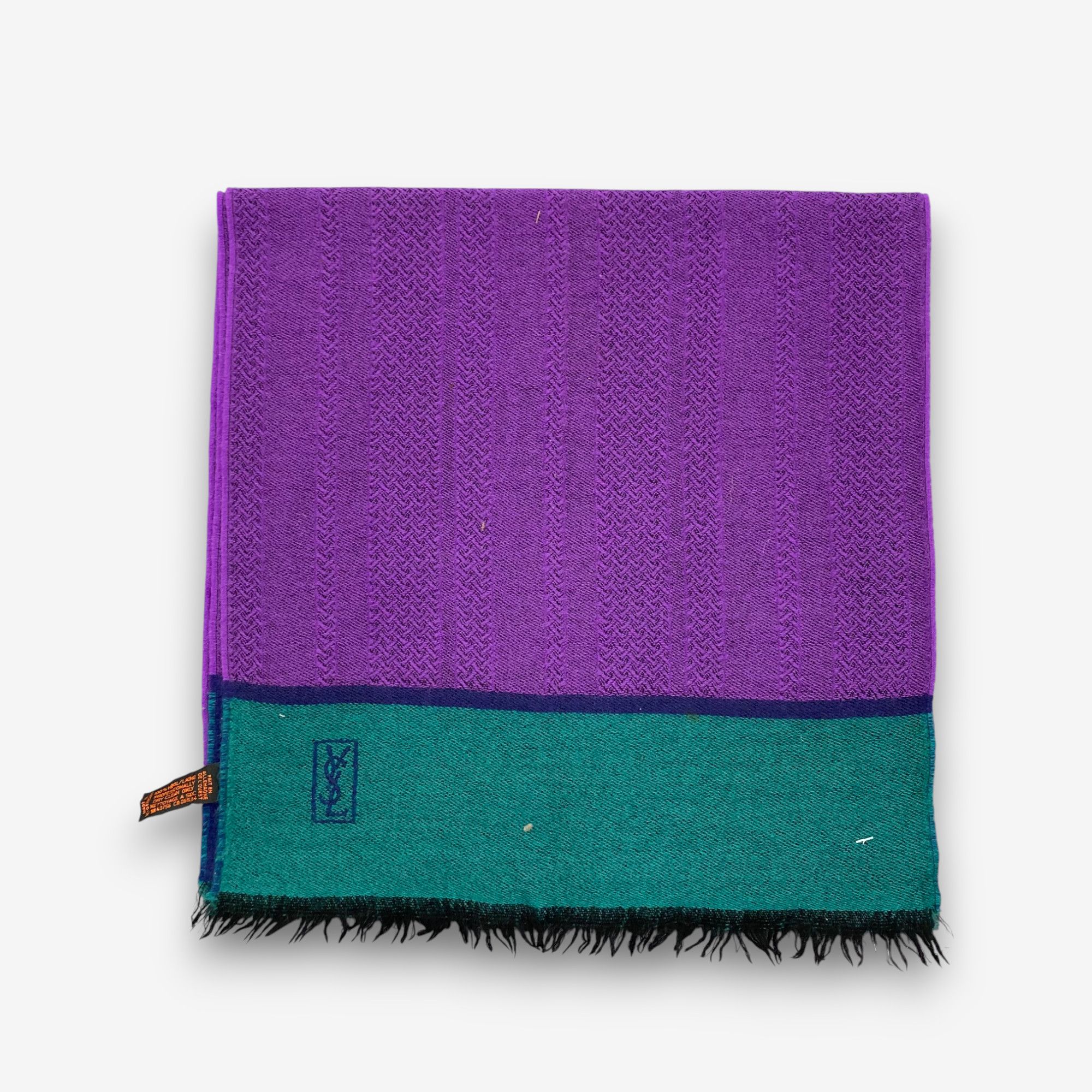 Yves Saint Laurent Vintage Yves Saint Laurent Scarf Muffler YSL Wool Scarves Size ONE SIZE - 3 Thumbnail