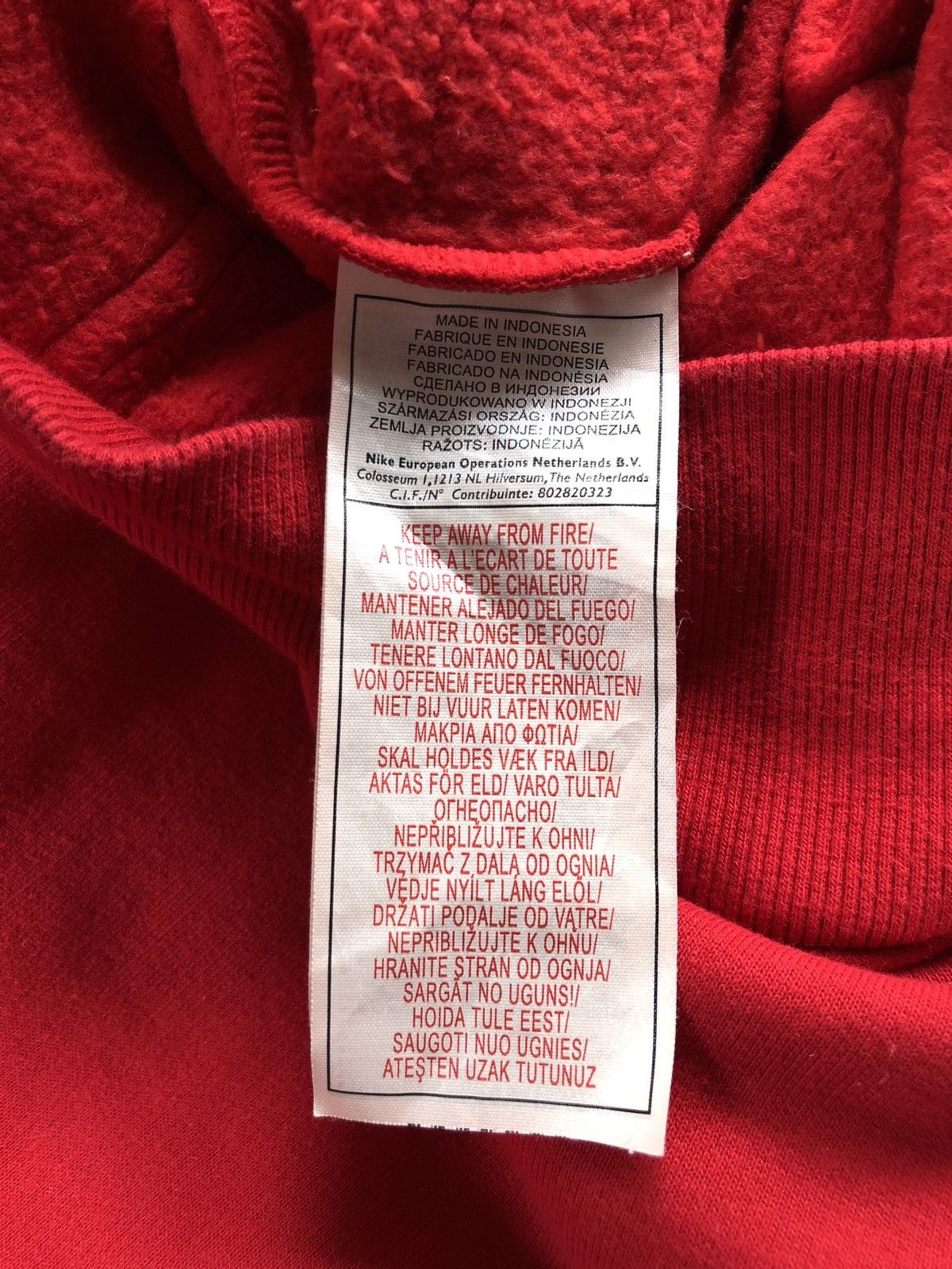Nike × Vintage 🦀 NIKE TEAM RETRO HOODIE BIG SWOOSH LOGO Y2K 90’s Size US XL / EU 56 / 4 - 9 Thumbnail