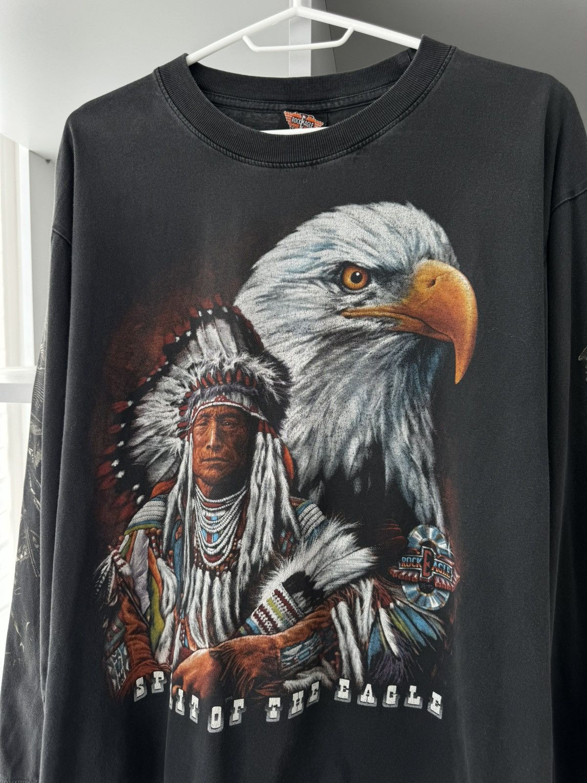 Band Tees × Vintage Rock Eagle Vintage Spirit of the Eagle Longsleeve Size US S / EU 44-46 / 1 - 4 Thumbnail