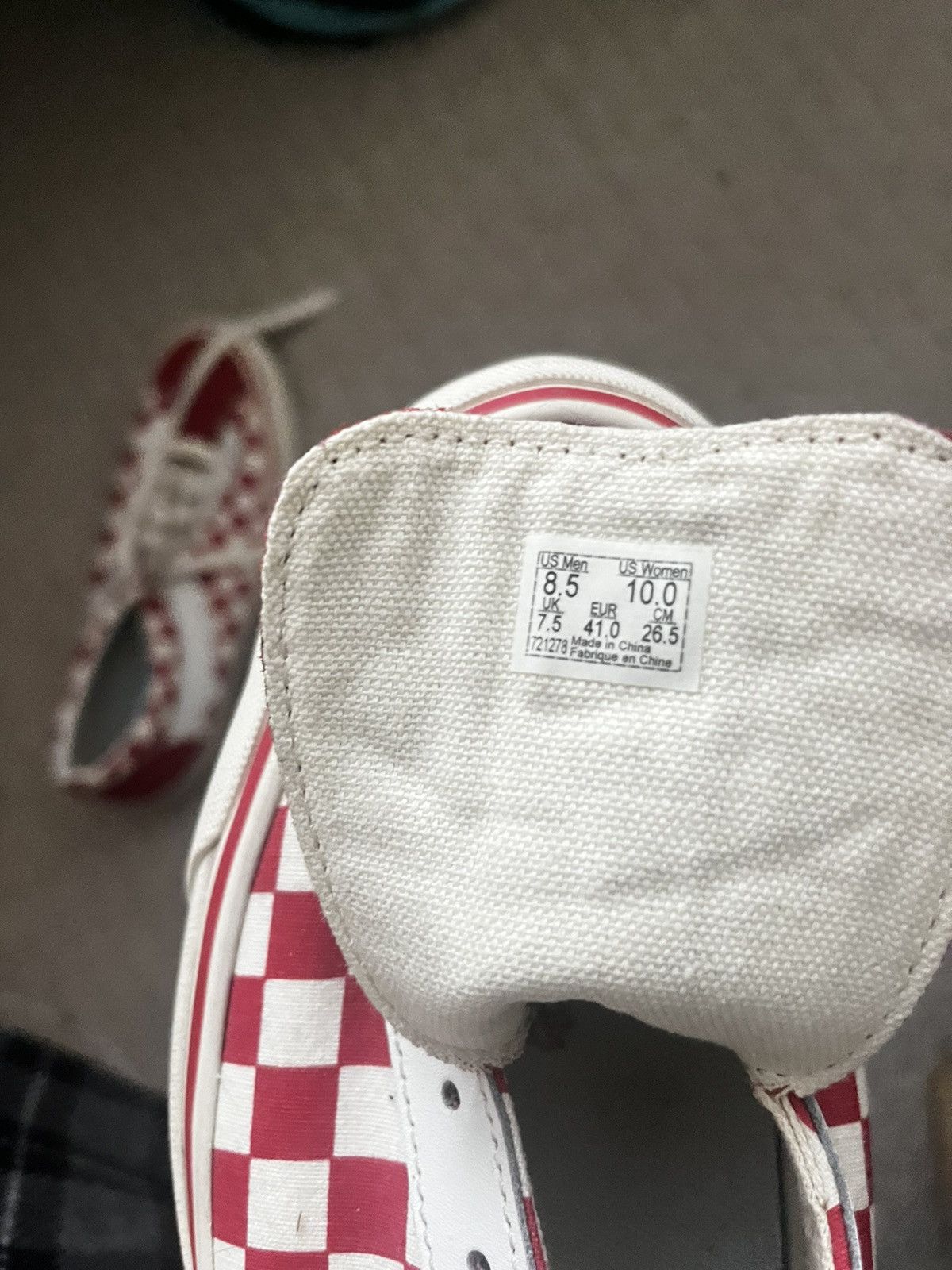Vans Red Checkered Vans Size US 8.5 / EU 41-42 - 7 Thumbnail