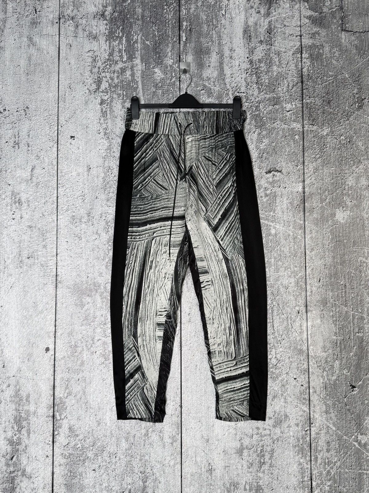 Helmut Lang Helmut Lang Method Silk Brushstroke Printed Drawstring Pants Size 30" / US 8 / IT 44 - 1 Thumbnail