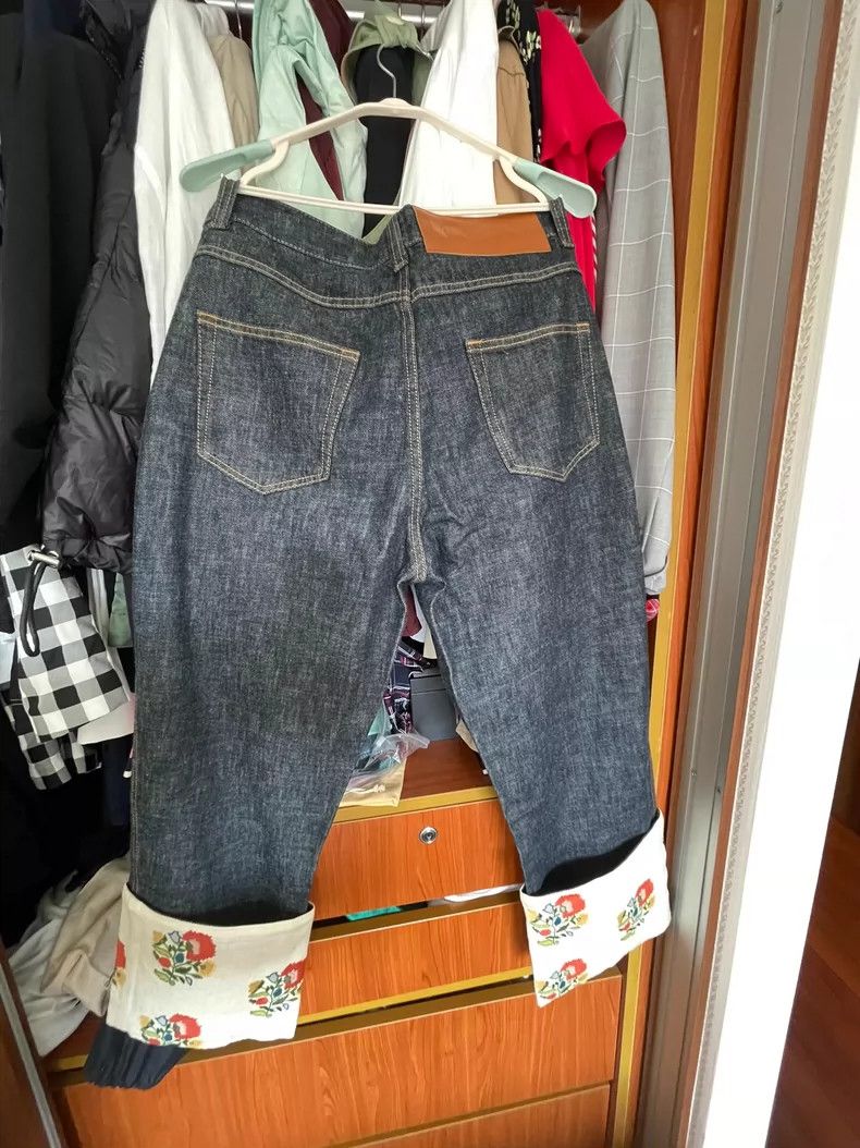 Loewe LOEWE Embroidered cowboy fisherman's pants with leg wrappi Size 26" / US 2 / IT 38 - 6 Thumbnail