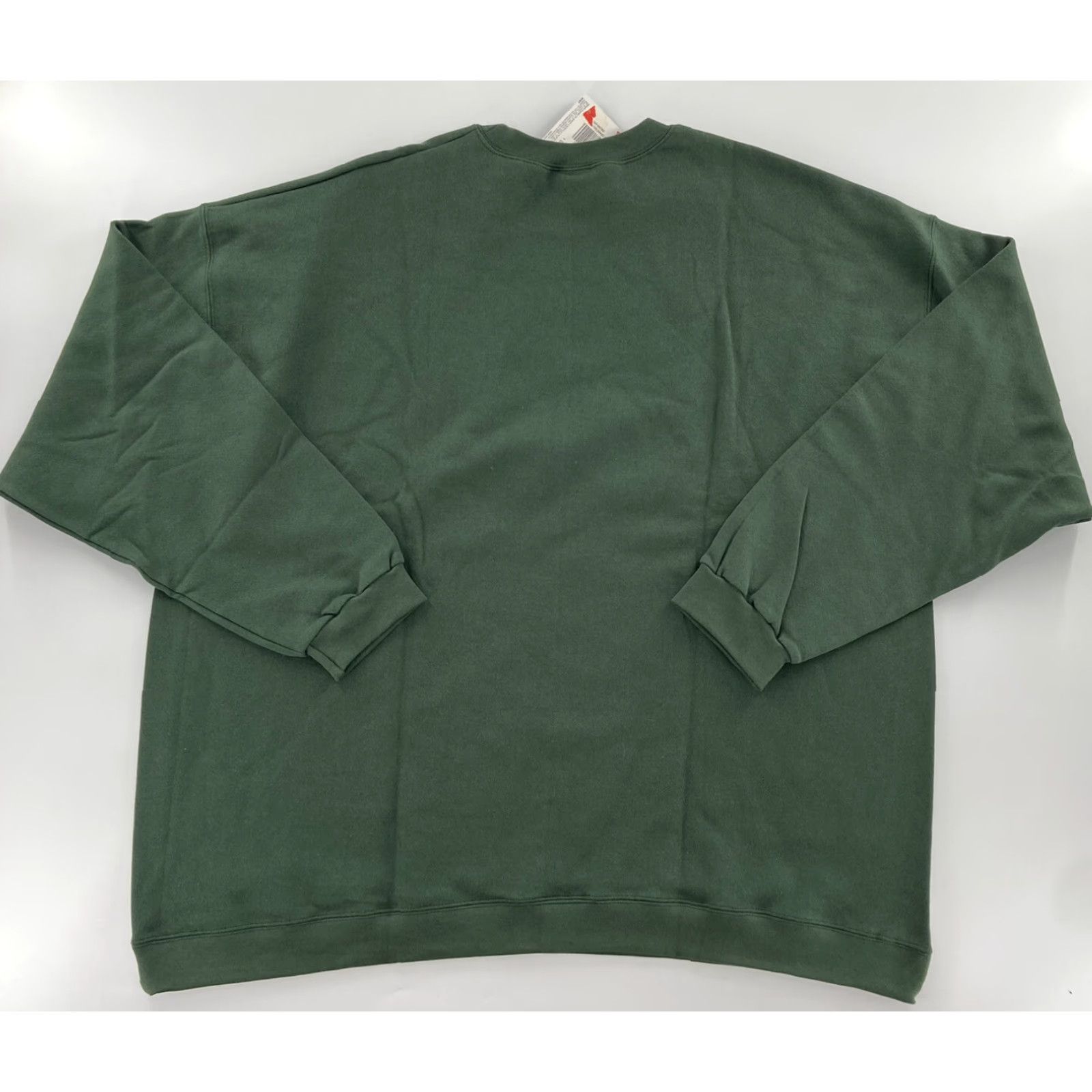 Hanes VINTAGE Hanes Green Crew Neck Sweater Adult 3XL Fleece Pullover Y2K Mens Size US XXL / EU 58 / 5 - 2 Thumbnail