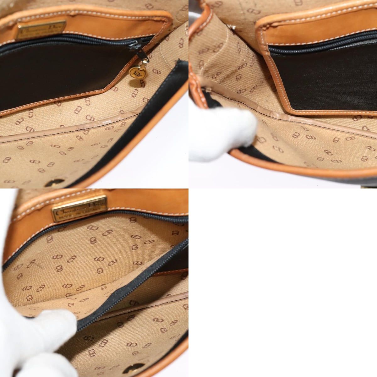 Dior DIOR Shoulder Bag Leather Black Gold Size ONE SIZE - 12 Thumbnail