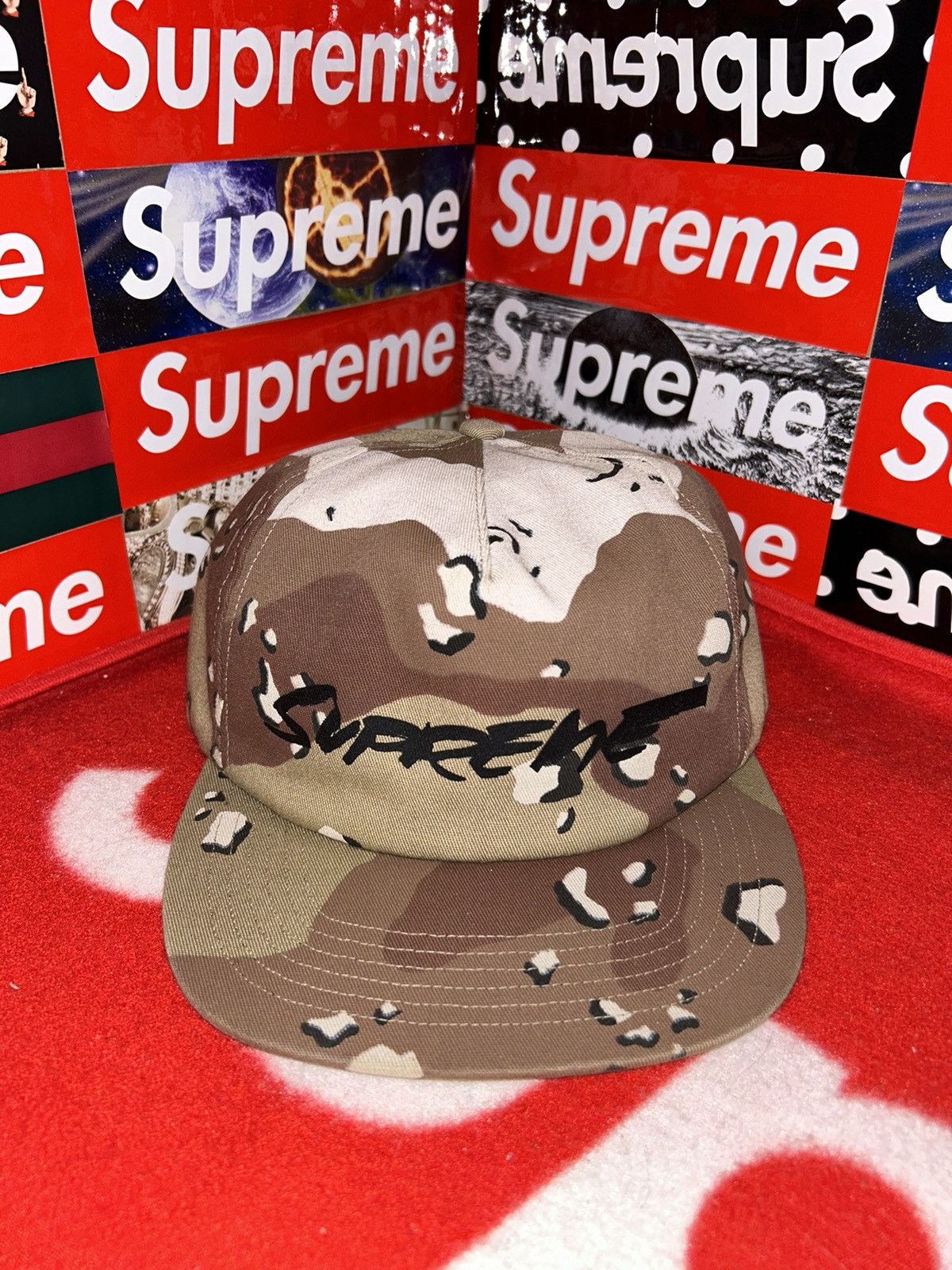 Supreme Supreme Futura Logo Crewneck & 5-Panel Chocolate Chip FW20 Size US L / EU 52-54 / 3 - 10 Thumbnail
