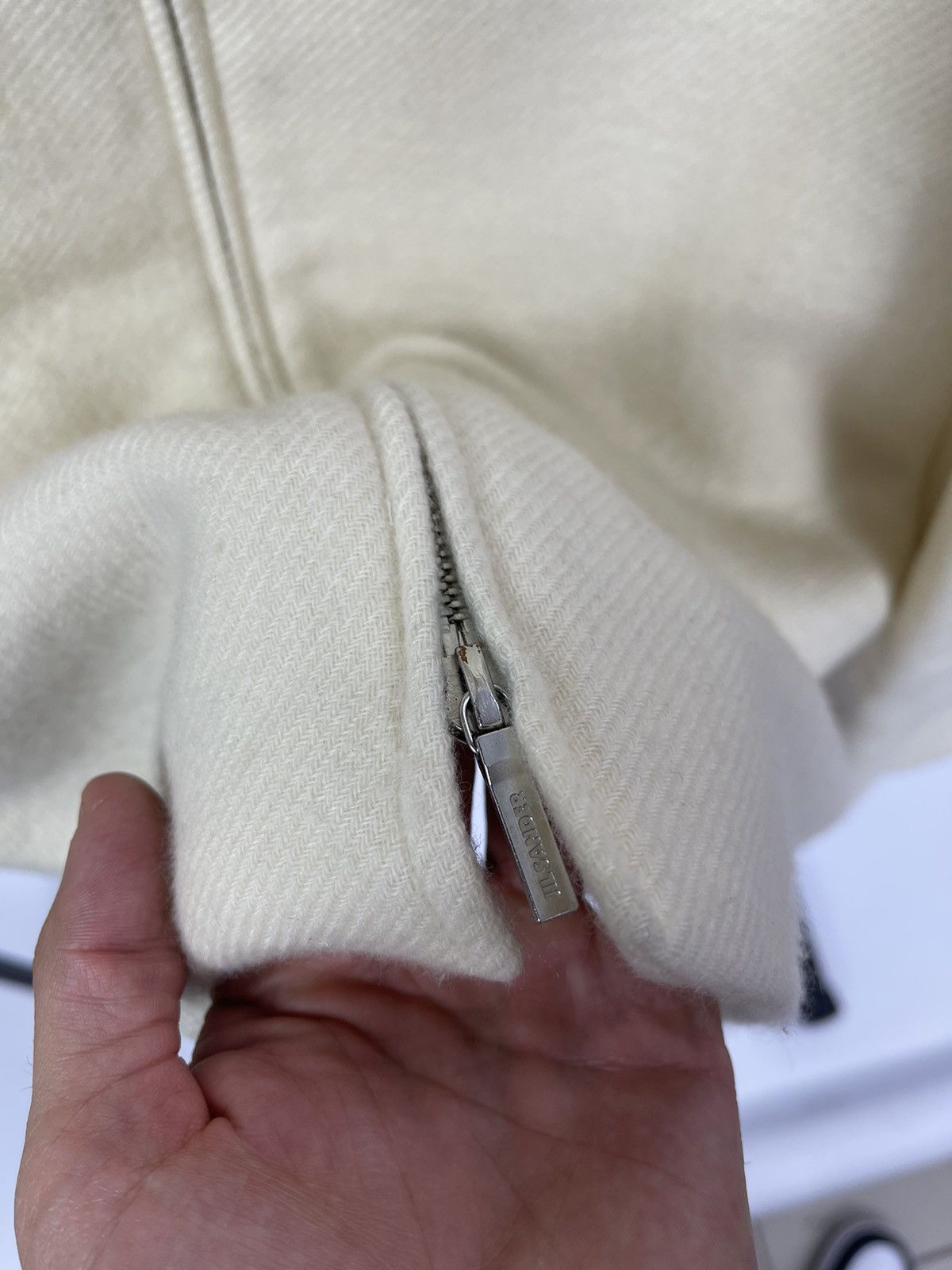 Jil Sander Jil Sander Jacket Woman’s Size 40 RIRI 100% Cashmere Beige Size S / US 4 / IT 40 - 6 Thumbnail