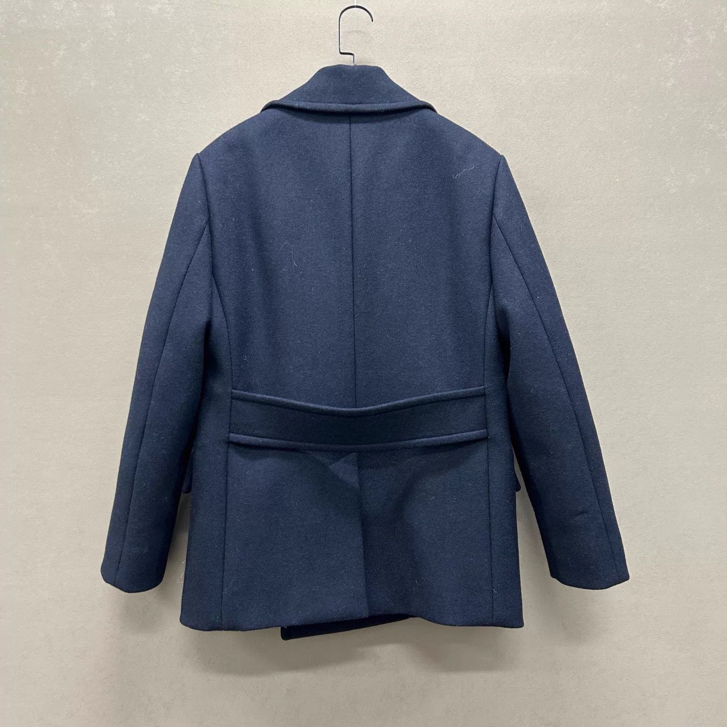 Prada Prada Navy Wool Logo Cuff Gold Button Coat 40 IT Size S / US 4 / IT 40 - 2 Thumbnail