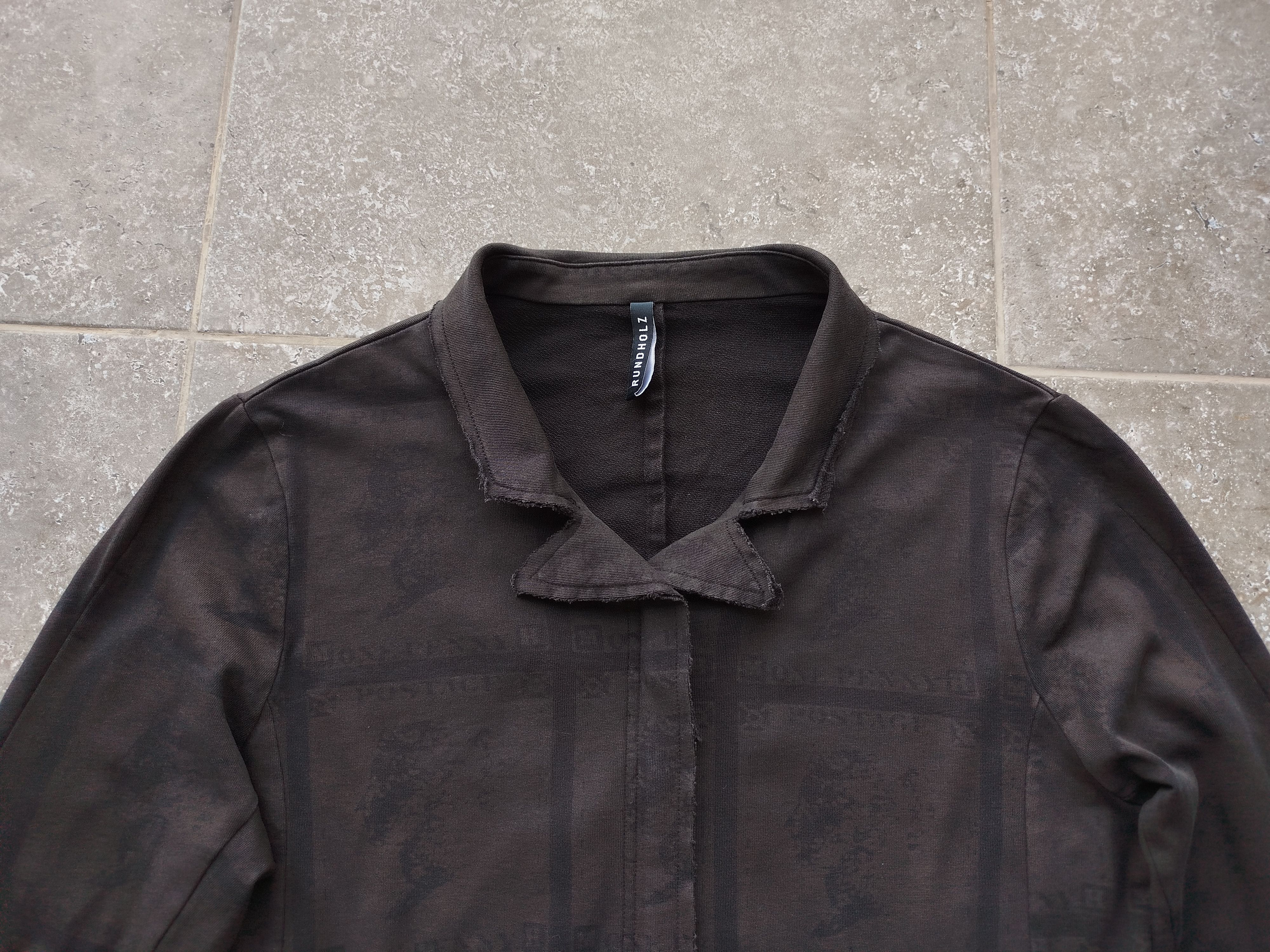 Rundholz Cardigan Jacket Full Zip Pockets One Penny Print Cotton Size L / US 10 / IT 46 - 3 Thumbnail