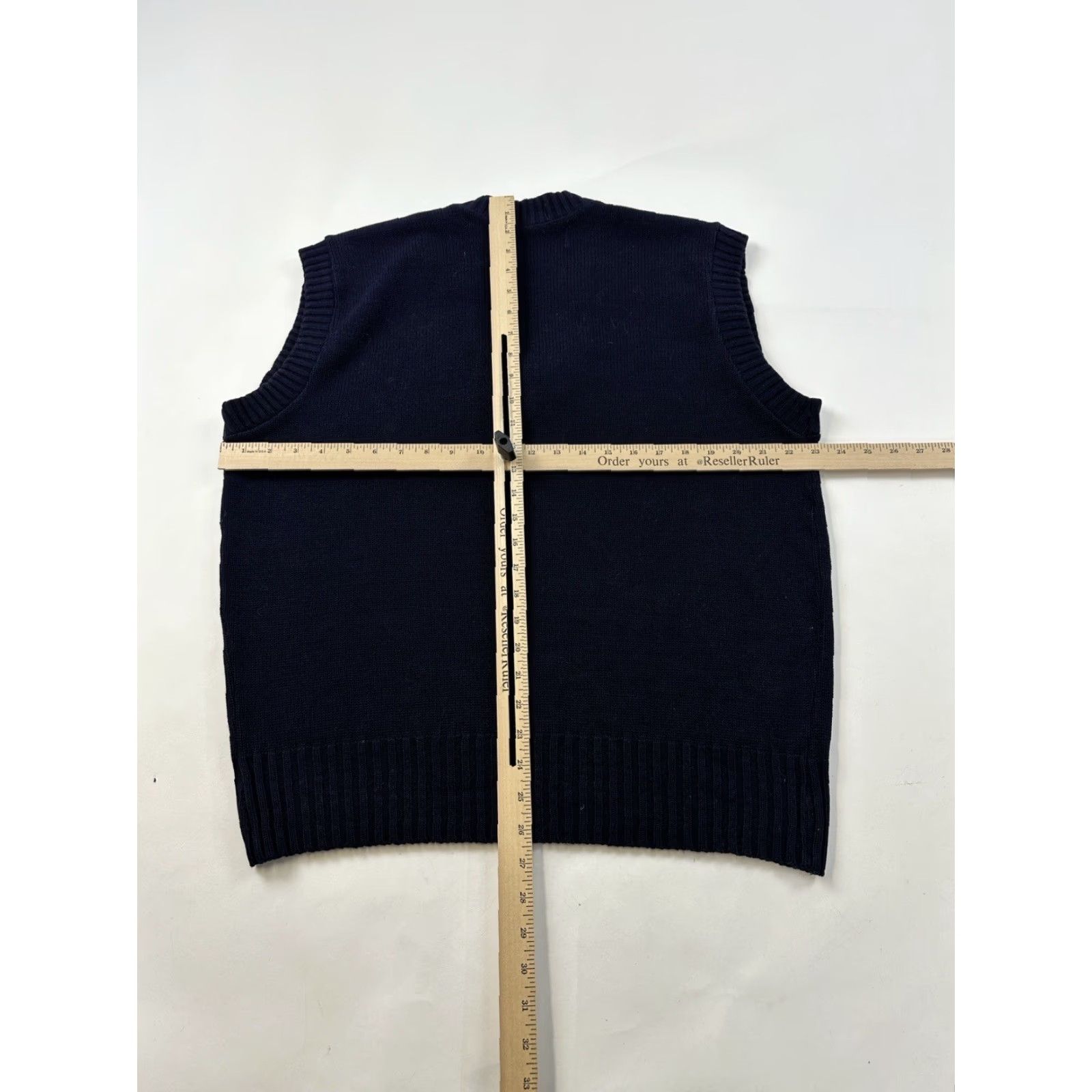 Vintage VINTAGE San Francisco Knitting Mills Vest Mens L Blue Knit Sleeveless V-Neck USA Made Size US L / EU 52-54 / 3 - 3 Thumbnail