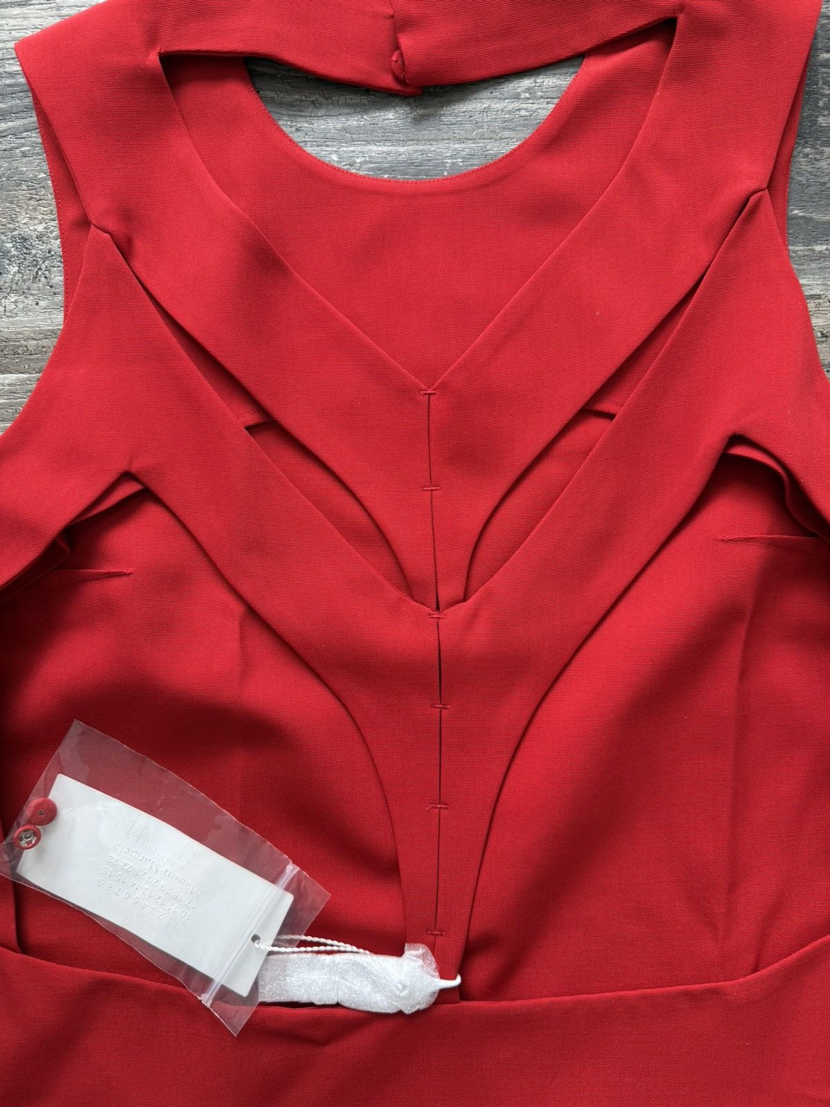 Maison Margiela NWT - Maison Margiela Skeleton Back Trapeze Cocktail Dress Size XS / US 0-2 / IT 36-38 - 3 Thumbnail