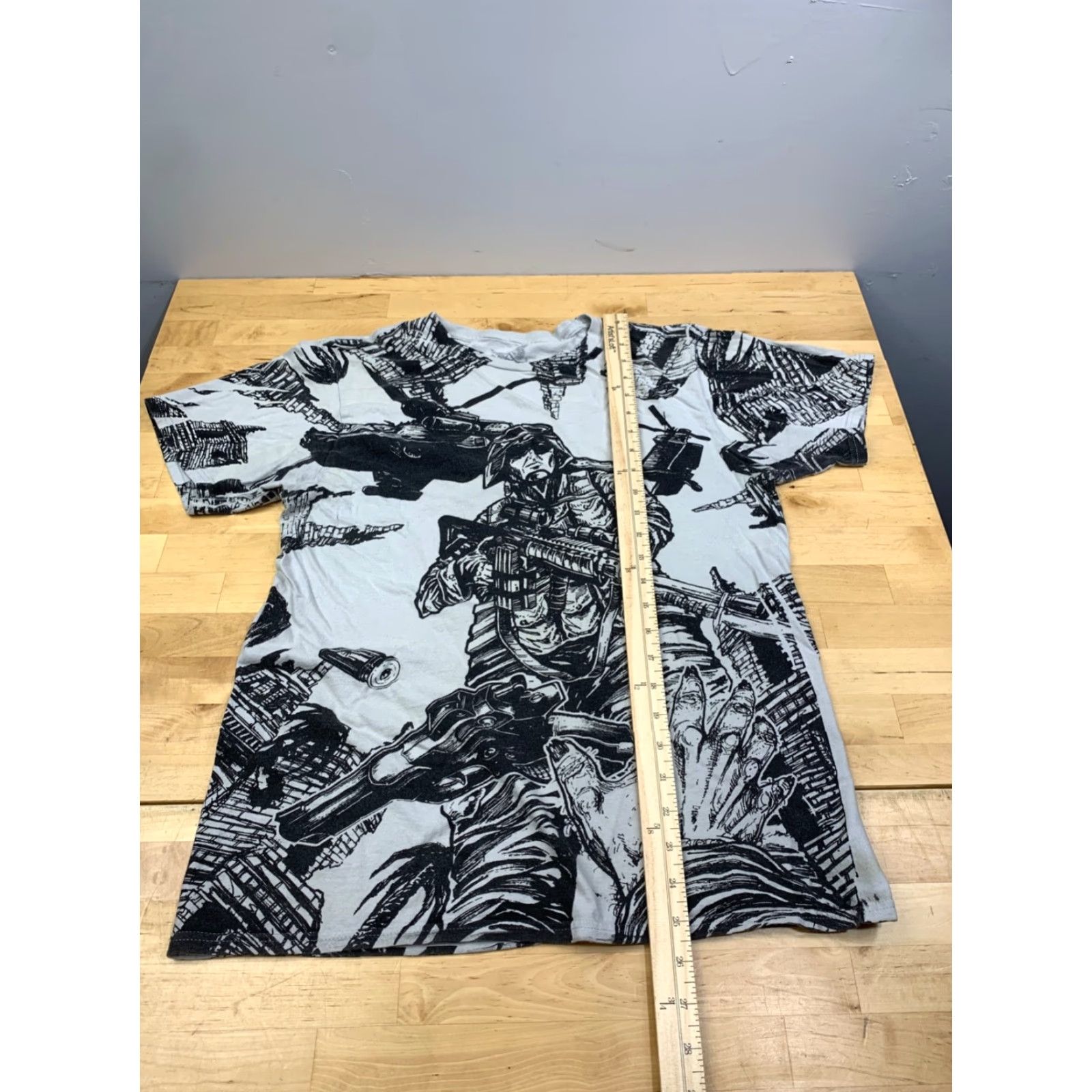 Vintage Apprime Courage Above All Shirt Mens M Army Military AOP 11634 Size US M / EU 48-50 / 2 - 3 Thumbnail