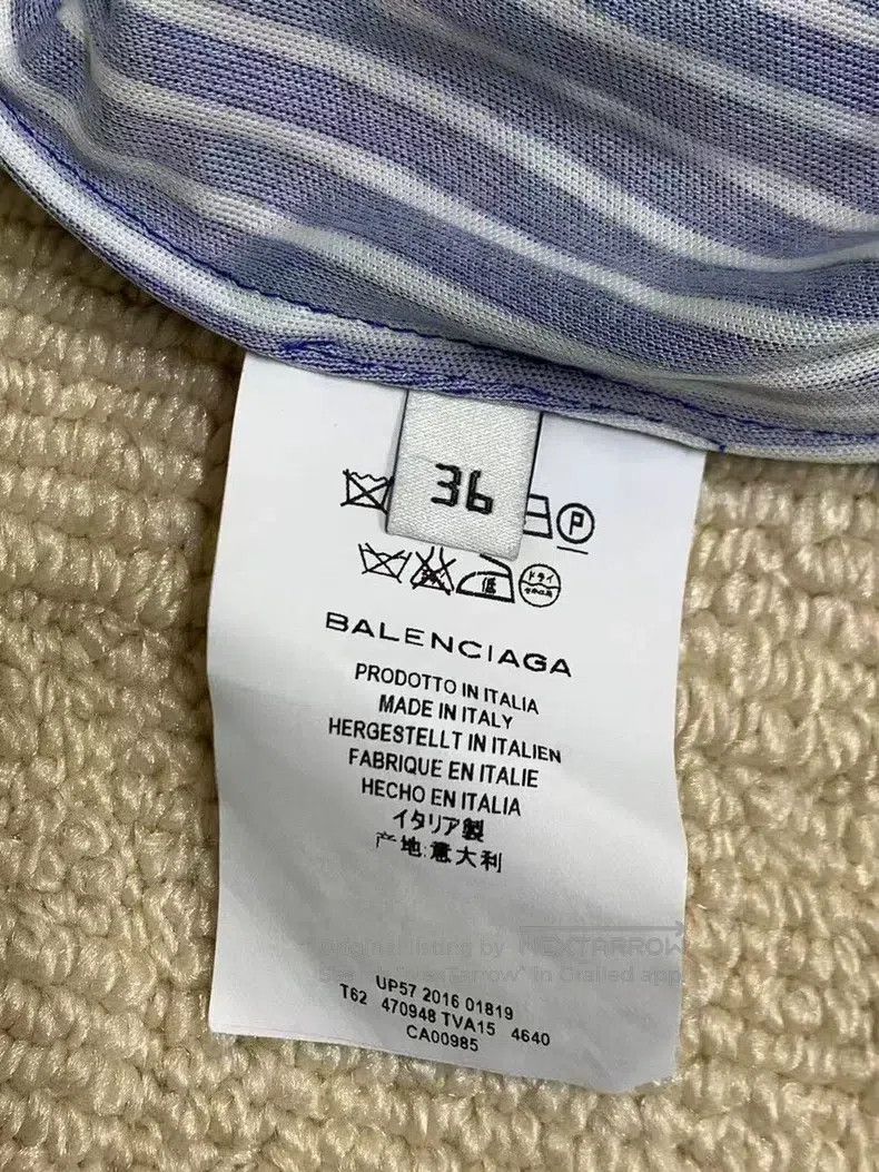 Balenciaga Balenciaga Color Block Striped Long Sleeve Shirt Size XS / US 0-2 / IT 36-38 - 6 Thumbnail