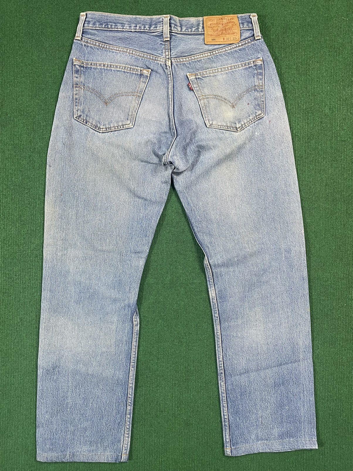 Levi's × Vintage Distressed Levis 501 with Paint Splatter Size US 32 / EU 48 - 5 Thumbnail