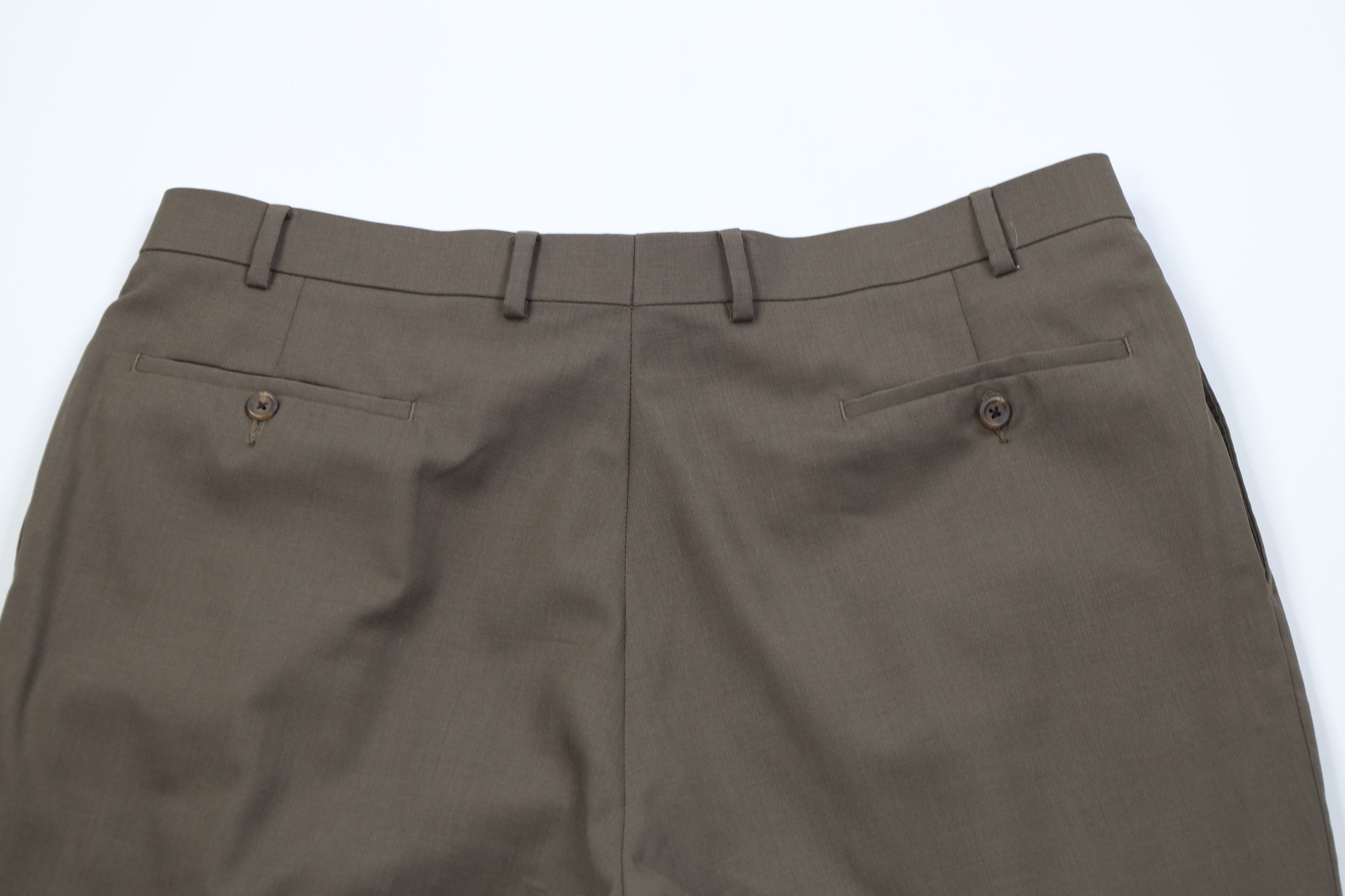 Ralph Lauren Vintage 90s Ralph Lauren Pleated Wide Leg Chino Pants Brown Size US 38 / EU 54 - 13 Thumbnail