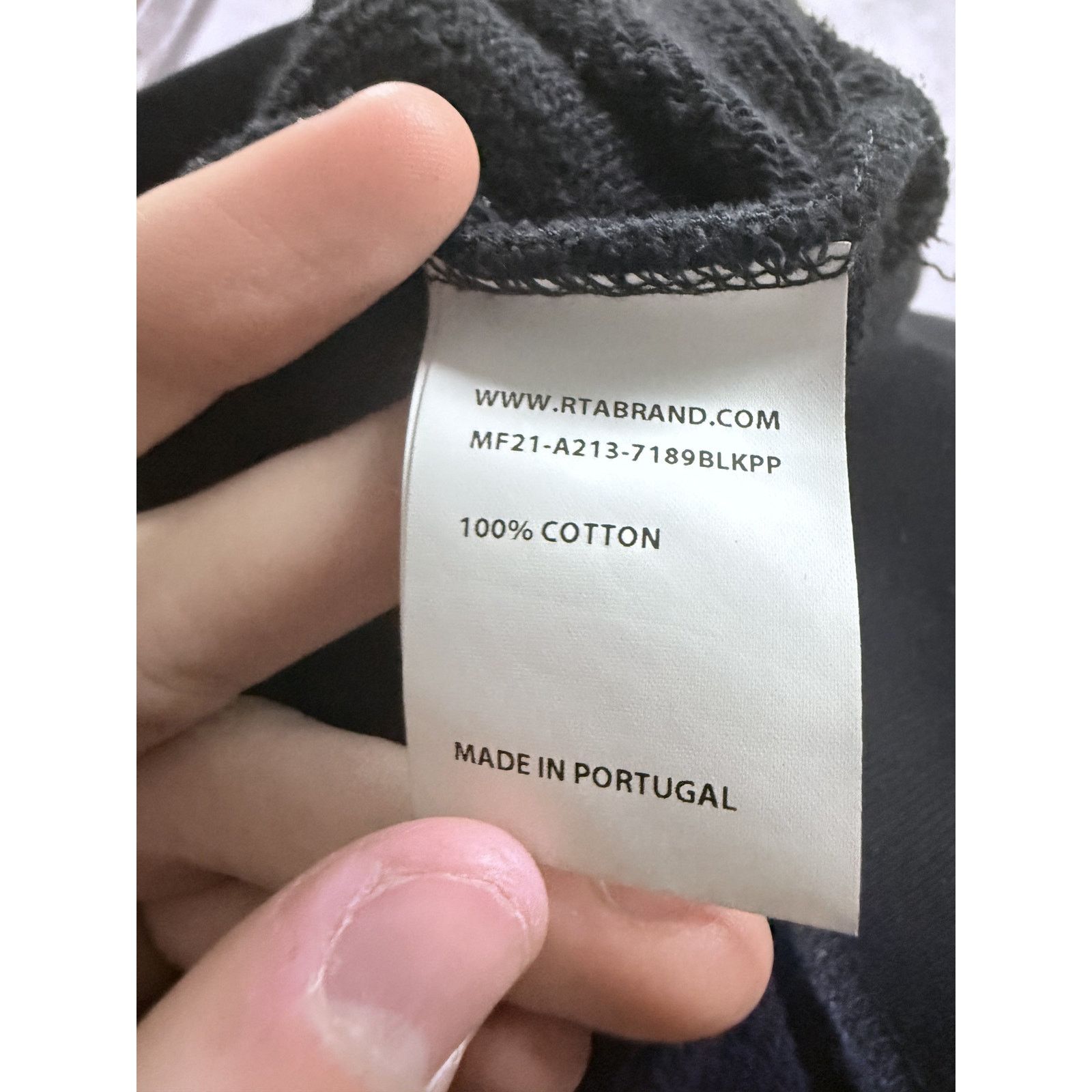 Rta RTA Hoodie Black XL Used Size US XL / EU 56 / 4 - 5 Thumbnail