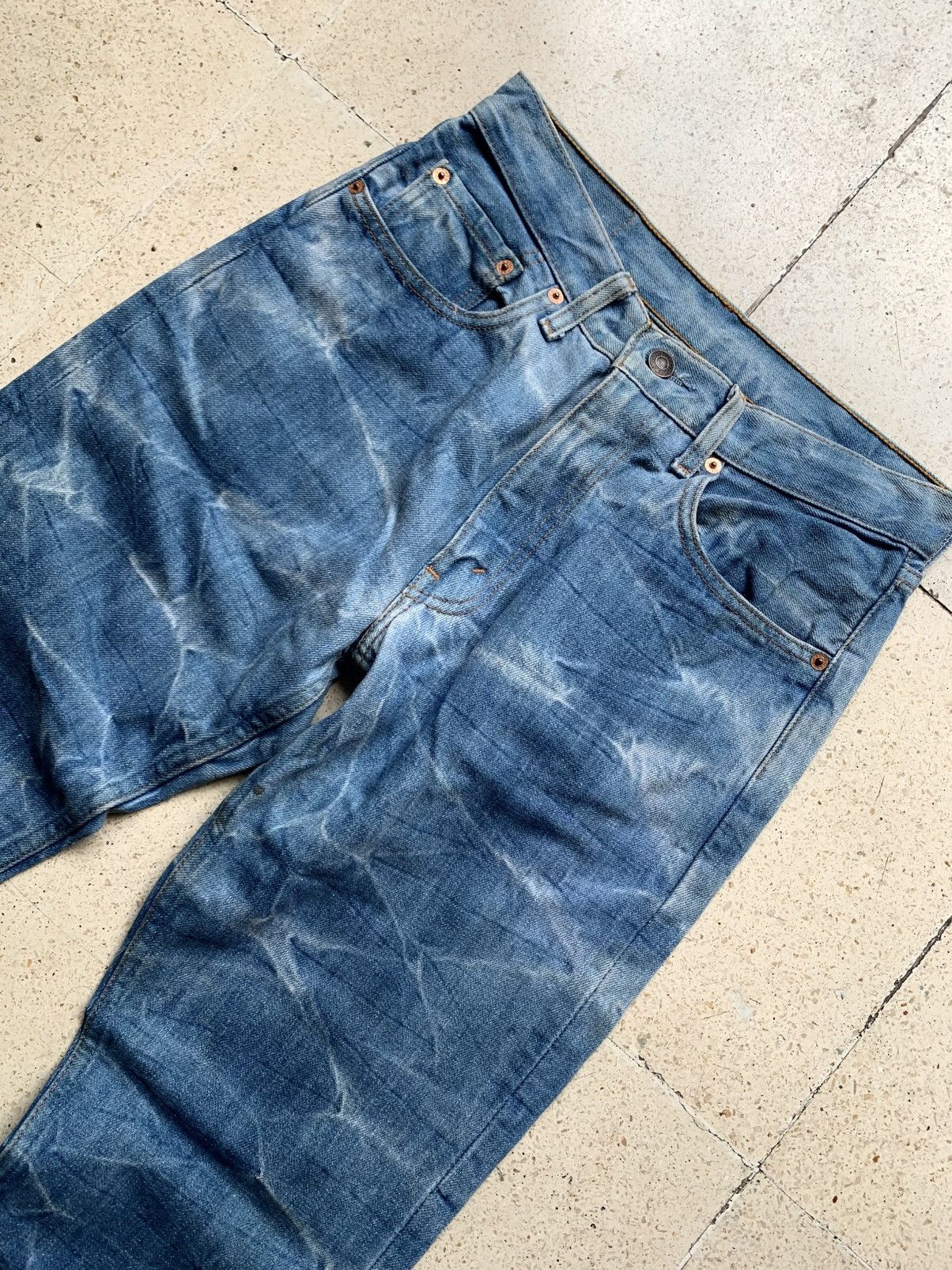 Levi's Vintage Clothing Levi’s flared lightning denim pants Size US 29 - 3 Thumbnail