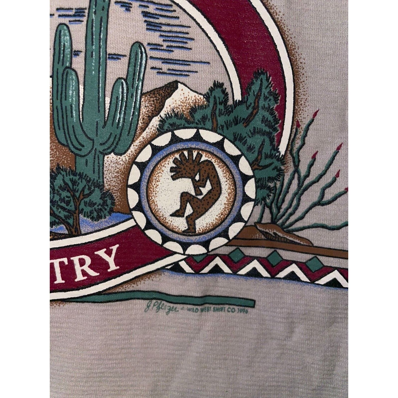 Vintage Vintage Arizona Shirt AZ Sun Country Cactus Aboriginal 90s L Size US L / EU 52-54 / 3 - 7 Thumbnail