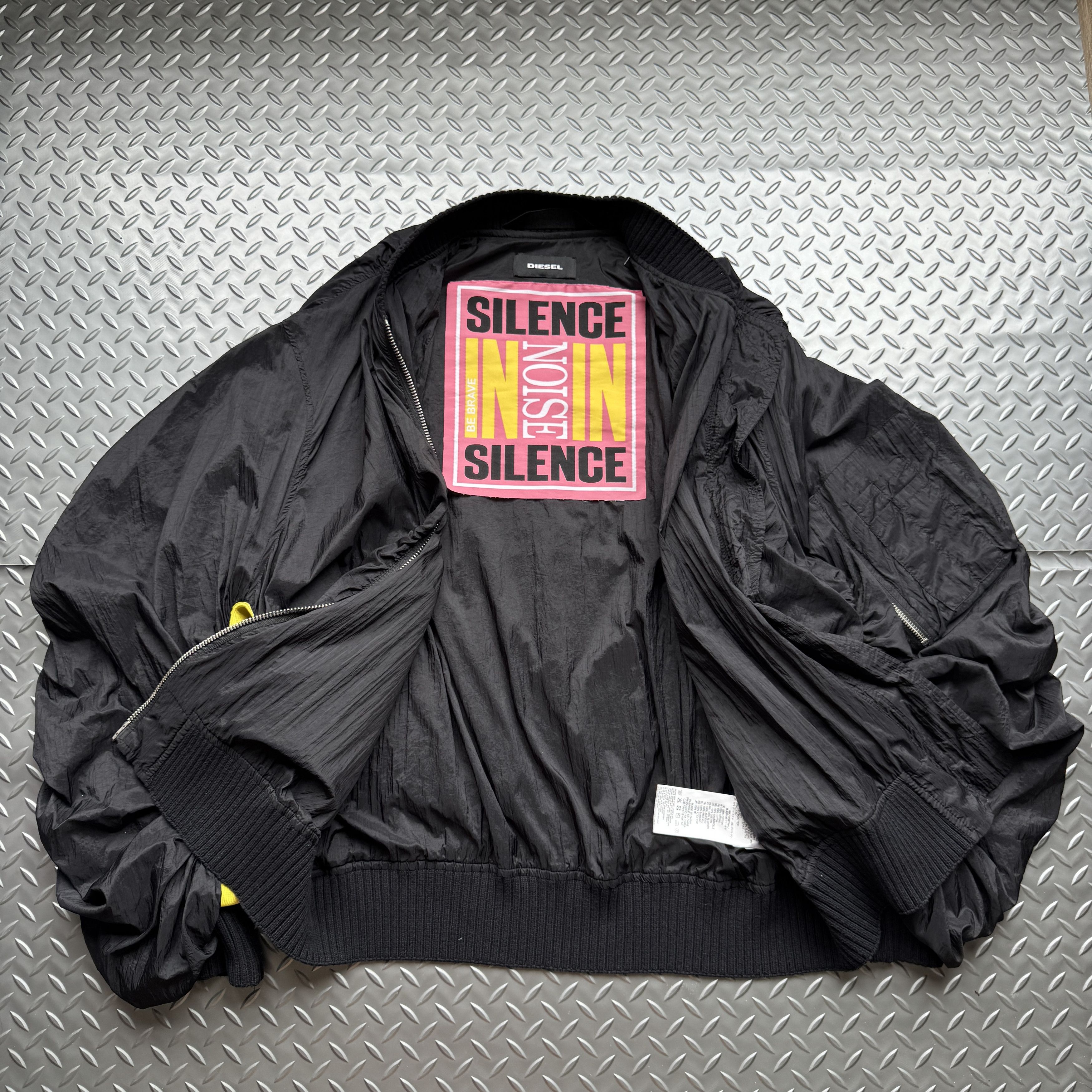 Diesel Diesel × Silence in Noise Oversized Bomber Jacket Size US L / EU 52-54 / 3 - 6 Thumbnail