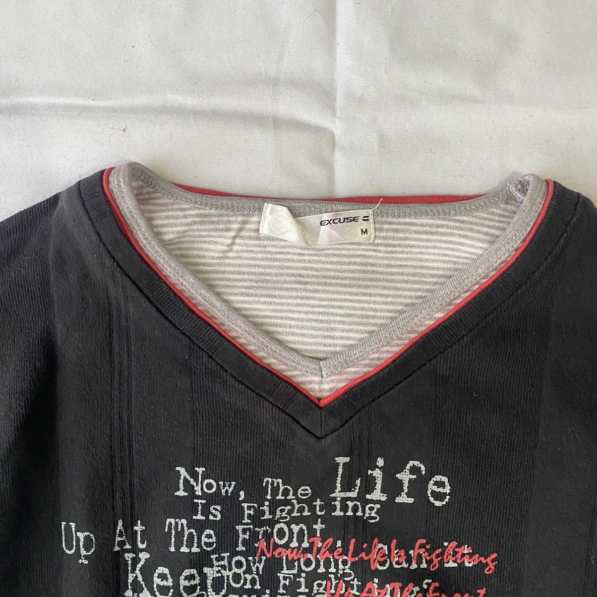 If Six Was Nine × Japanese Brand × Le Grande Bleu (L.G.B.) Japanese Style Poem Gothic Triple Layer Long Sleeve Tees Size US M / EU 48-50 / 2 - 4 Thumbnail