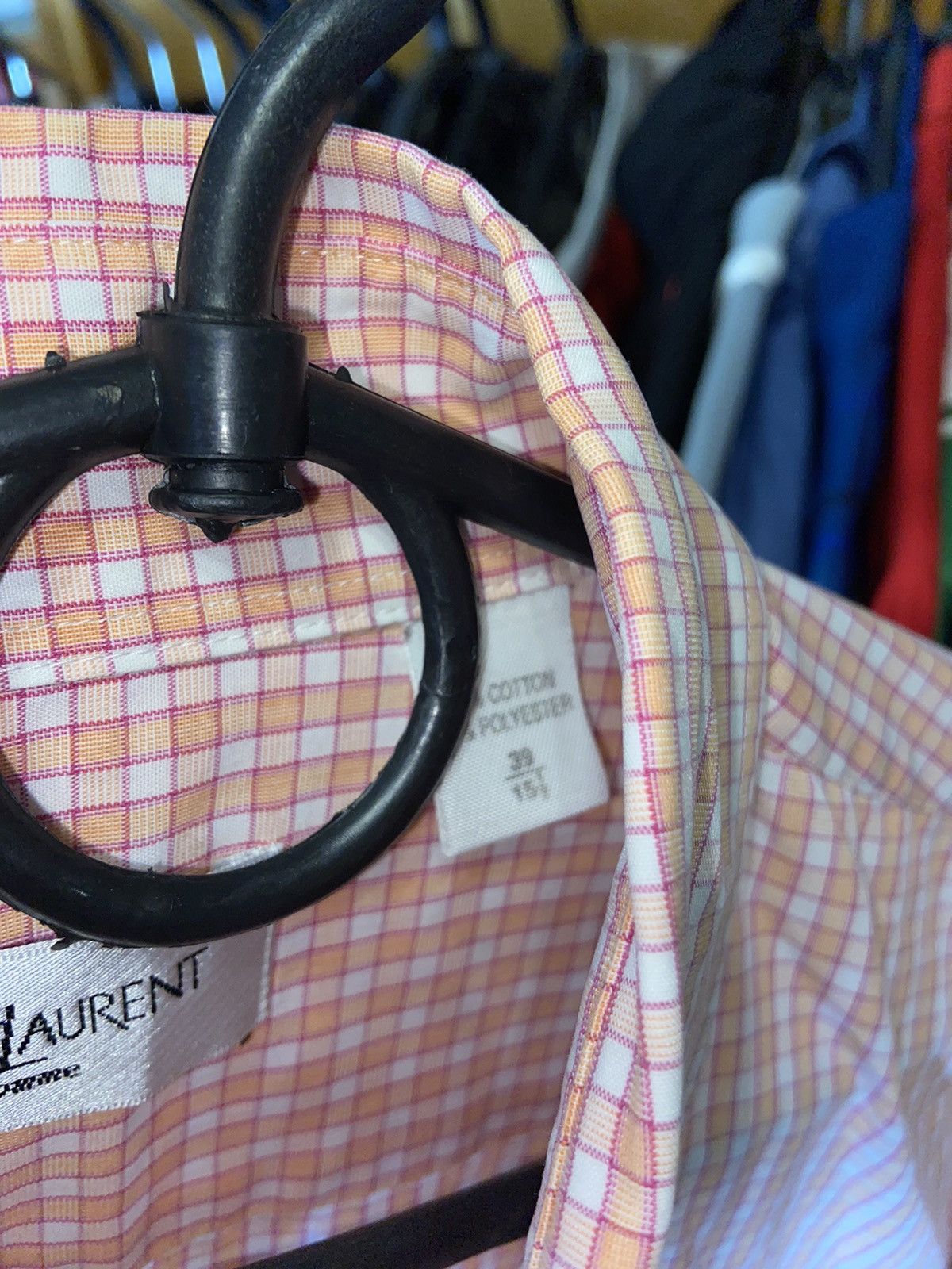 Vintage × Yves Saint Laurent YVES SAINT LAURENT VINTAGE STRIPPED 00s ADULT COTTON SHIRT Size US XL / EU 56 / 4 - 4 Thumbnail