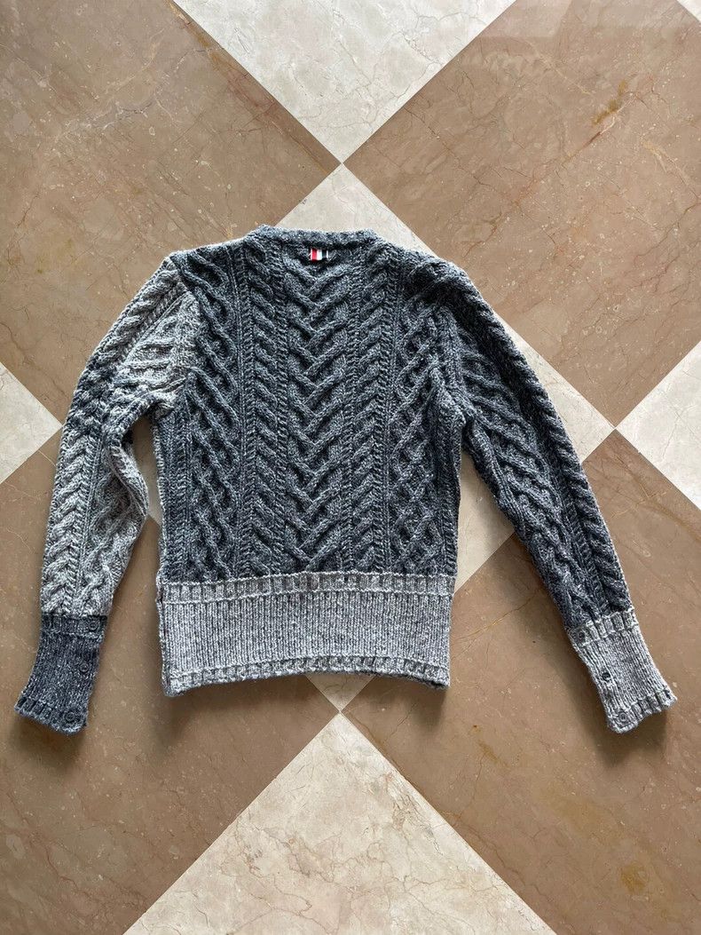 Thom Browne Thom Browne Grey sweater Size US S / EU 44-46 / 1 - 4 Thumbnail
