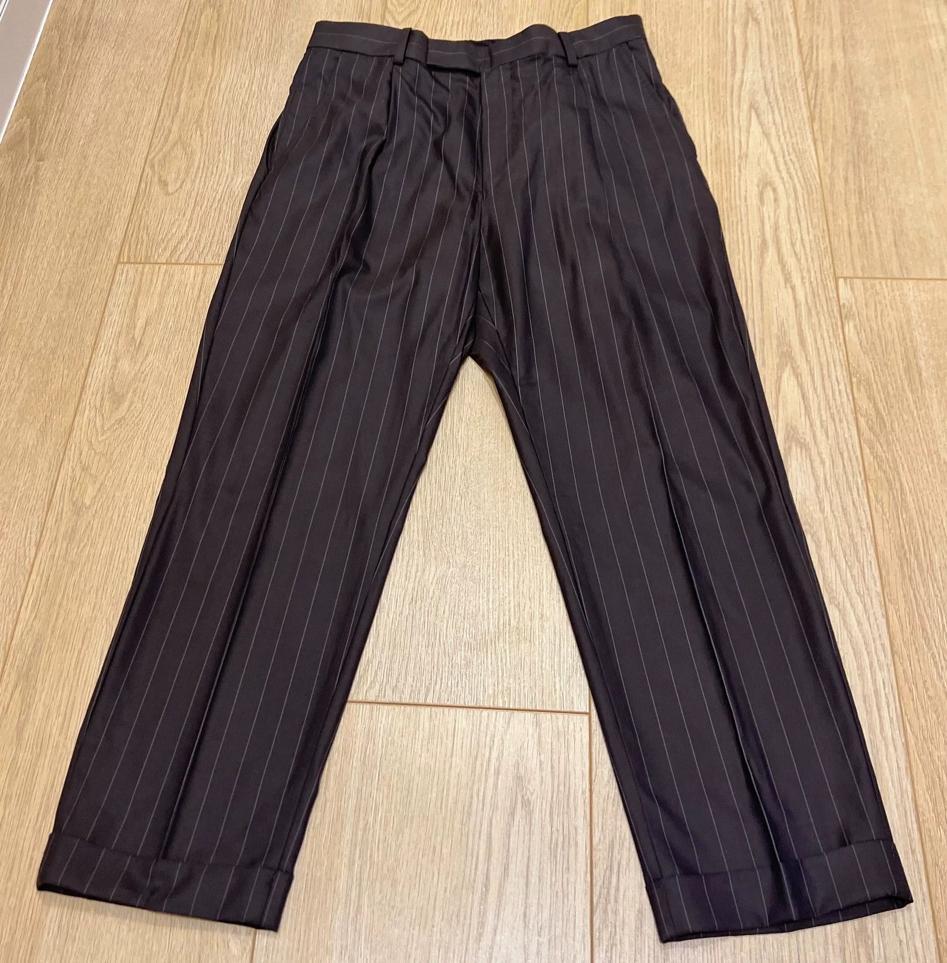 Wacko Maria WACKO MARIA Pleated Striped Trousers Size US 36 / EU 52 - 1 Thumbnail