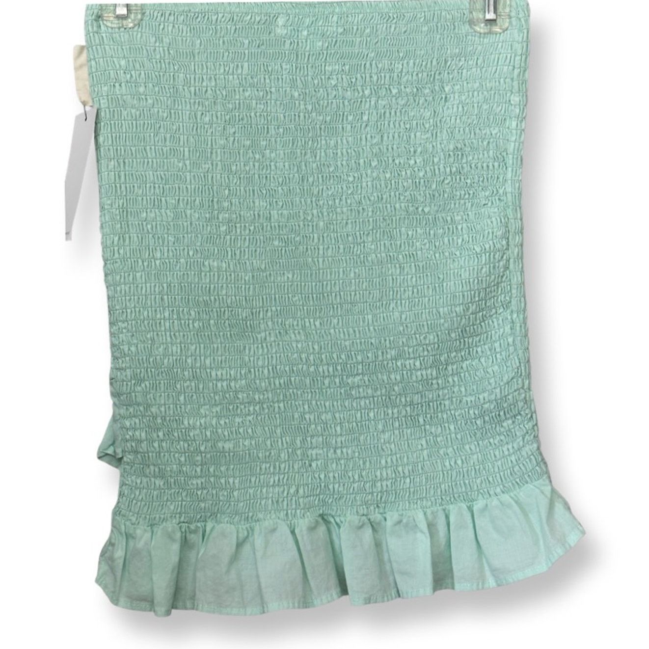 Other Kendall & Kylie Mini Skirt Smocked Ruffles Green Women's S Size 27" / US 4 / IT 40 - 6 Thumbnail