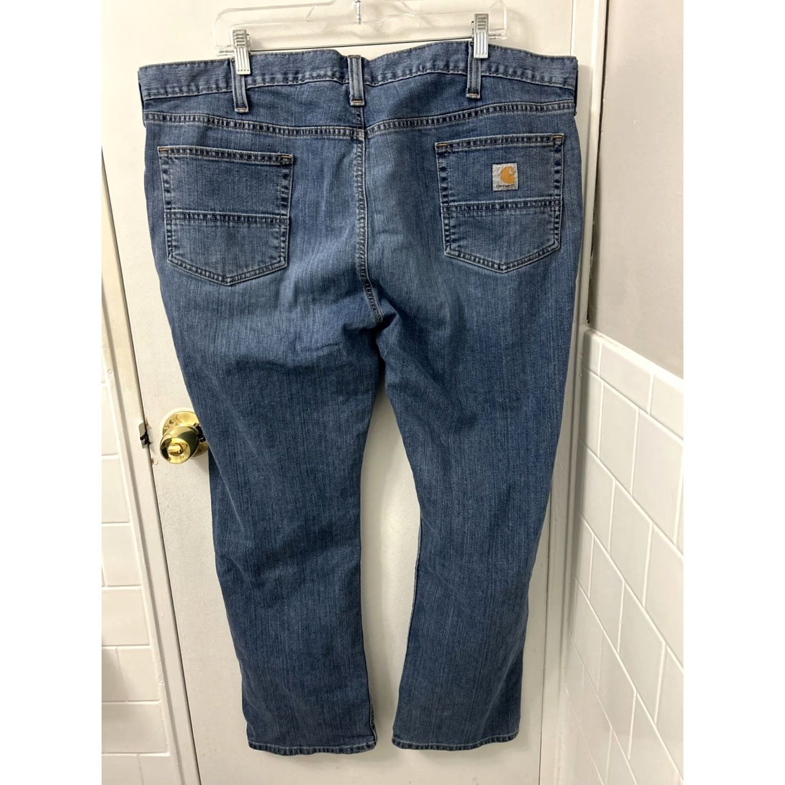 Carhartt Carhartt Jeans Mens 42x30 Blue Rugged Flex Relaxed Fit 5 Pockets YKK BD2804-M Regular Jeans Mens Blue Size US 42 / EU 58 - 6 Thumbnail