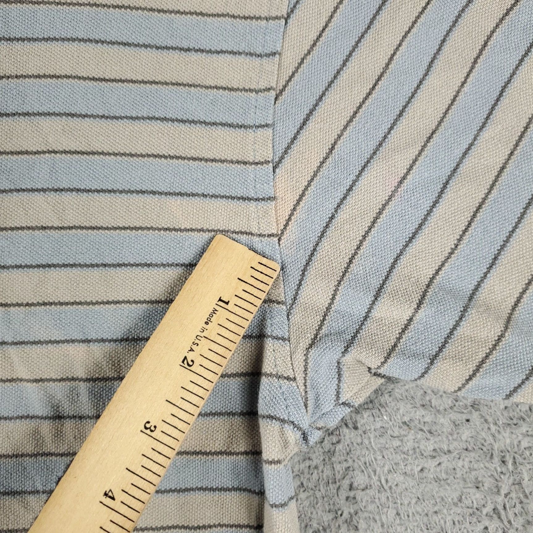 Tommy Hilfiger Tommy Hilfiger Polo Shirt Mens XL Gray Striped Casual Short Sleeve Regular Fit Size US XL / EU 56 / 4 - 3 Thumbnail