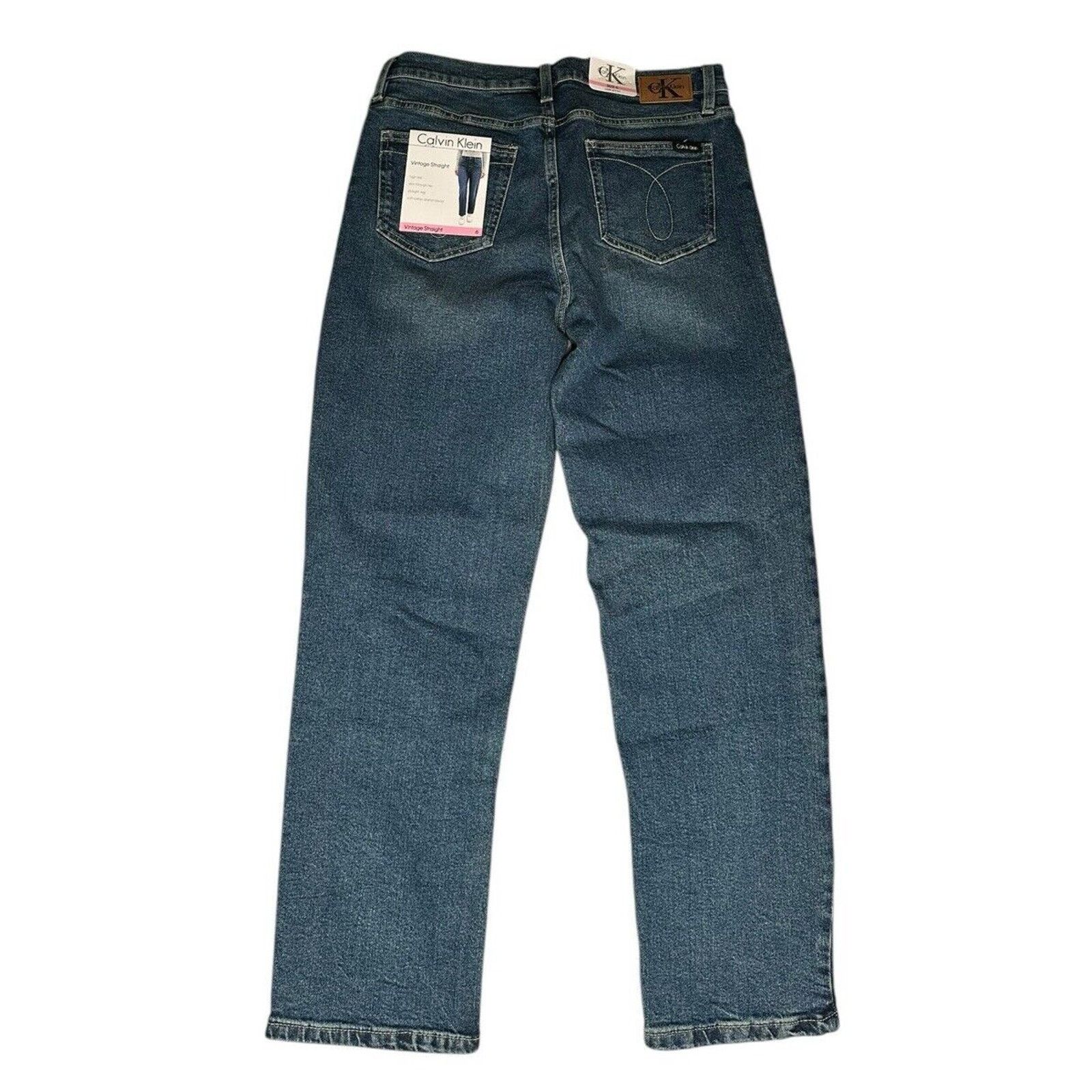 Calvin Klein Calvin Klein Womens 6 Vintage Straight High Rise Jeans Size 28" / US 6 / IT 42 - 4 Thumbnail