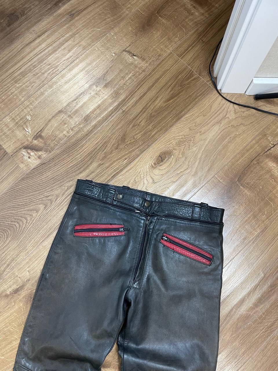 Genuine Leather × Vintage Vintage 90’s Y2K Style Racing Moto Bike Leather Pants Size US 34 / EU 50 - 5 Thumbnail