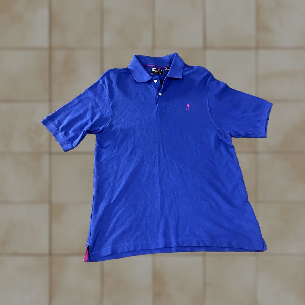 Vintage Payne Stewart Legacy Polo Shirt Mens M Blue Pique Golf Embroidered Logo Size US M / EU 48-50 / 2 - 1 Thumbnail