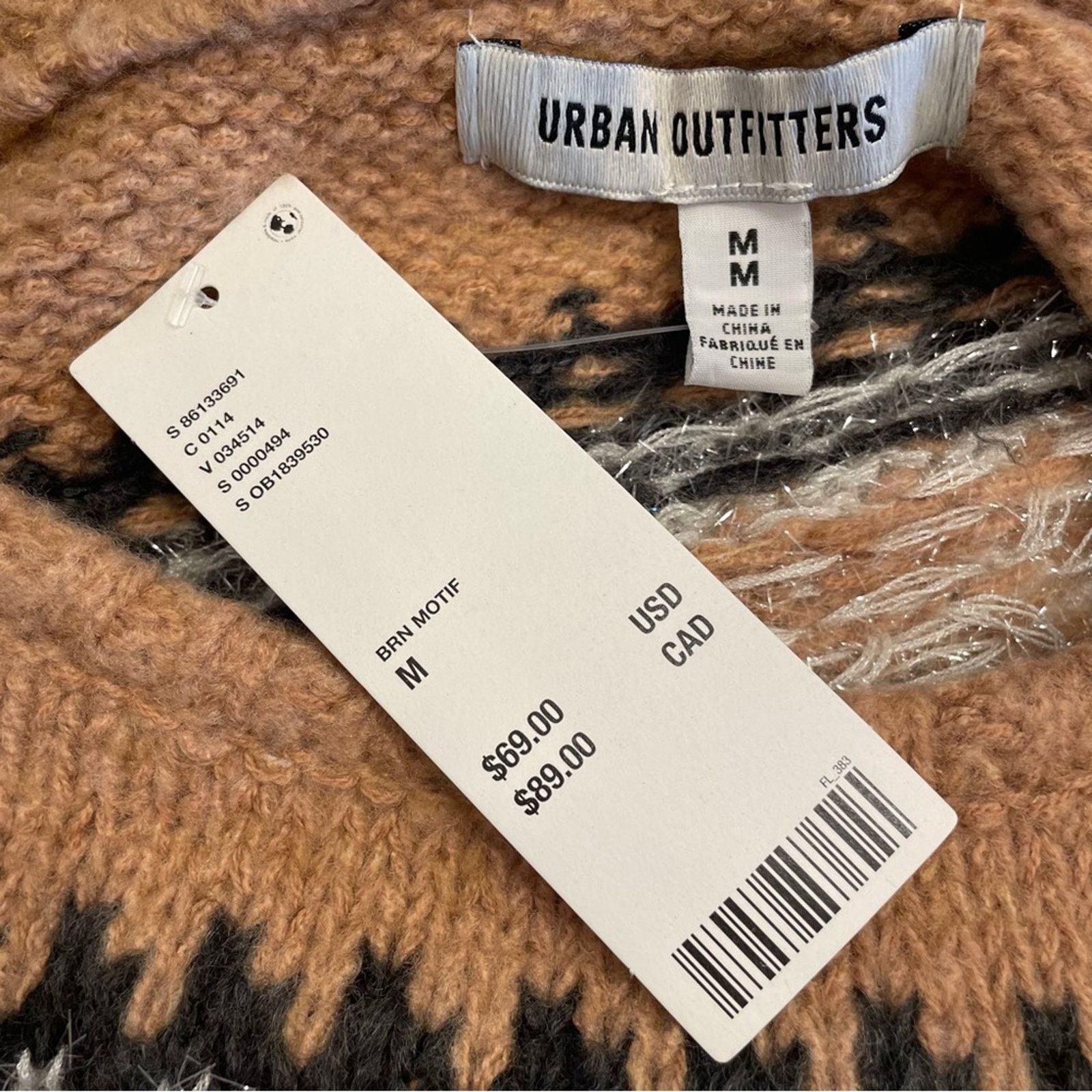 Urban Outfitters Urban Outfitters Cropped Fair Isle Sweater M Size M / US 6-8 / IT 42-44 - 10 Thumbnail