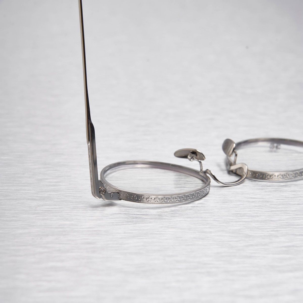 Chrome Hearts CHROME HEARTS THICK MATTE BLACK/SHINY SILVER GLASSES Size ONE SIZE - 4 Thumbnail