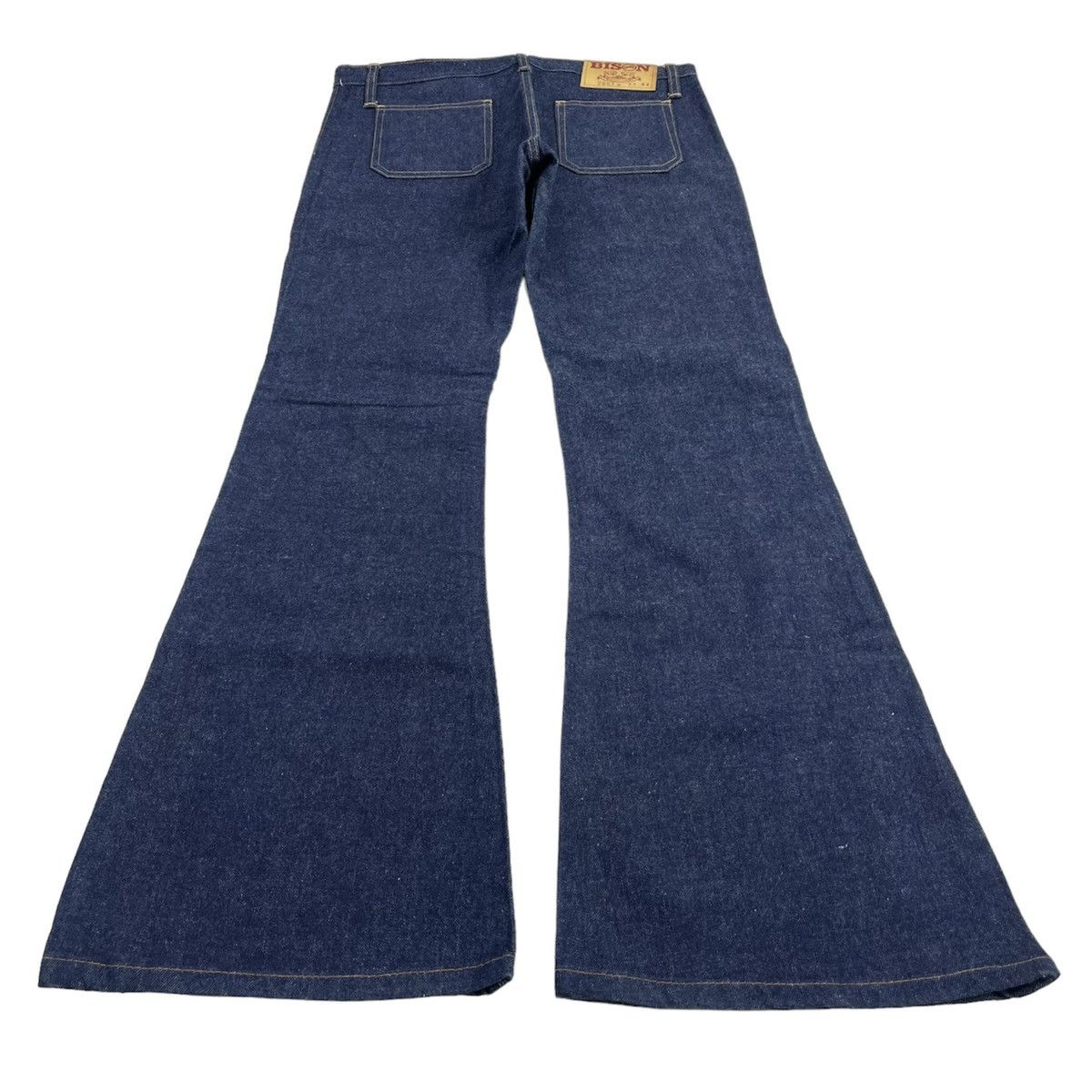 If Six Was Nine × Japanese Brand × Le Grande Bleu (L.G.B.) Crazy Bison Bell Button Bush Pants Bootcut Flared Jeans Size 33" - 19 Thumbnail