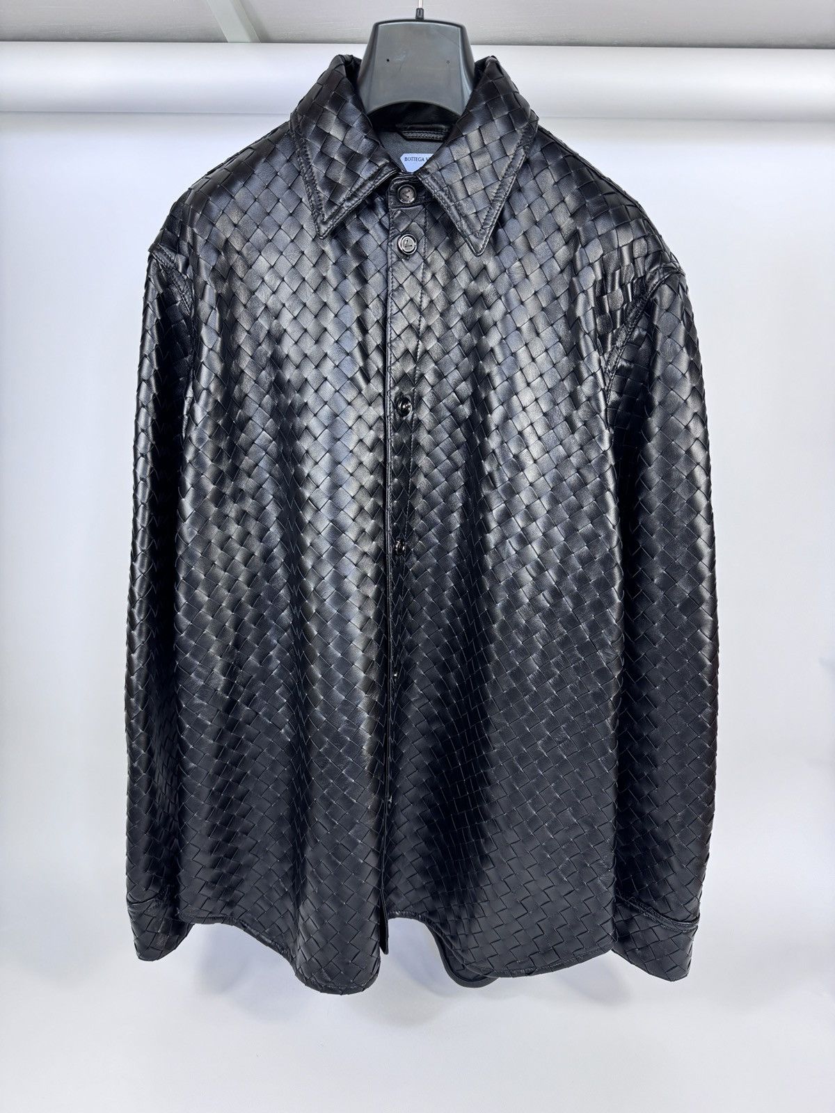 INTRECCIATO LAMBSKIN OVERSIZED SHIRT 52
