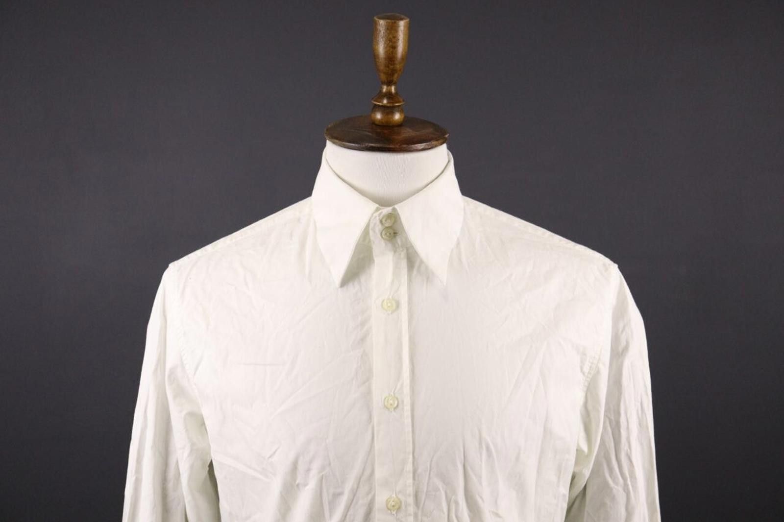 Versace Jeans Couture Versace Jeans Signature White Button Down Shirt Size L Size US L / EU 52-54 / 3 - 3 Thumbnail