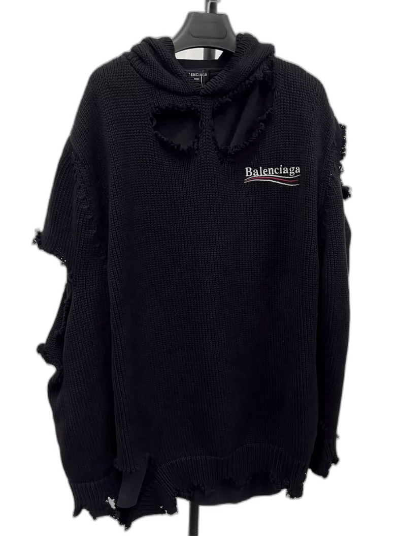 Balenciaga Balenciaga Classic Logo Embroidered Hoodie Sweater-2505 Size US XS / EU 42 / 0 - 1 Thumbnail