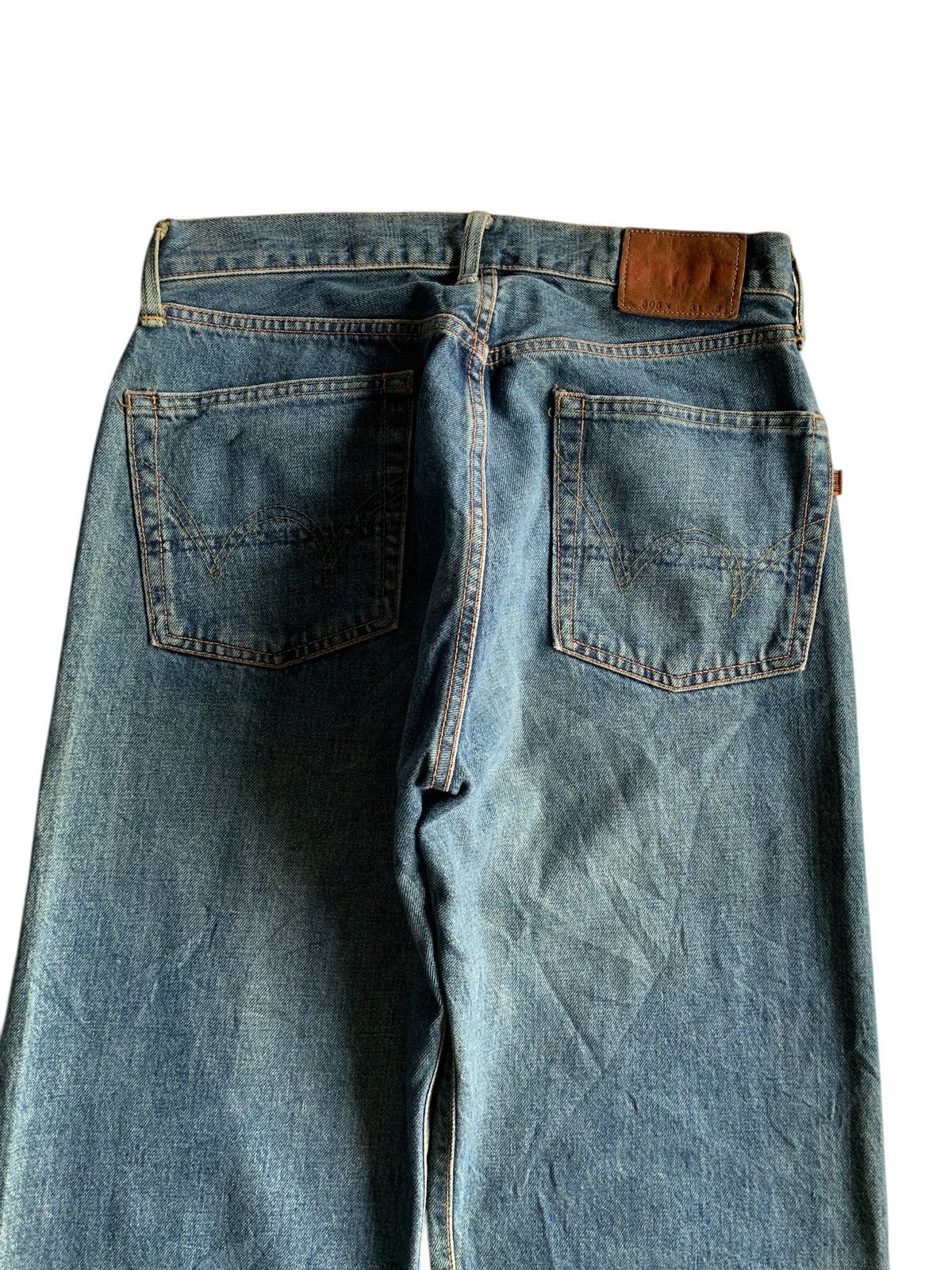 Edwin × If Six Was Nine × Kapital VINTAGE EDWIN 505X SELVEDGE BAGGY RUSTY DISTRESSED DENIM Size US 31 - 9 Thumbnail