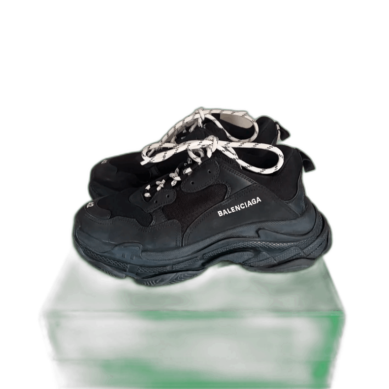 Balenciaga Triple S Retro Sneakers in Black-2506