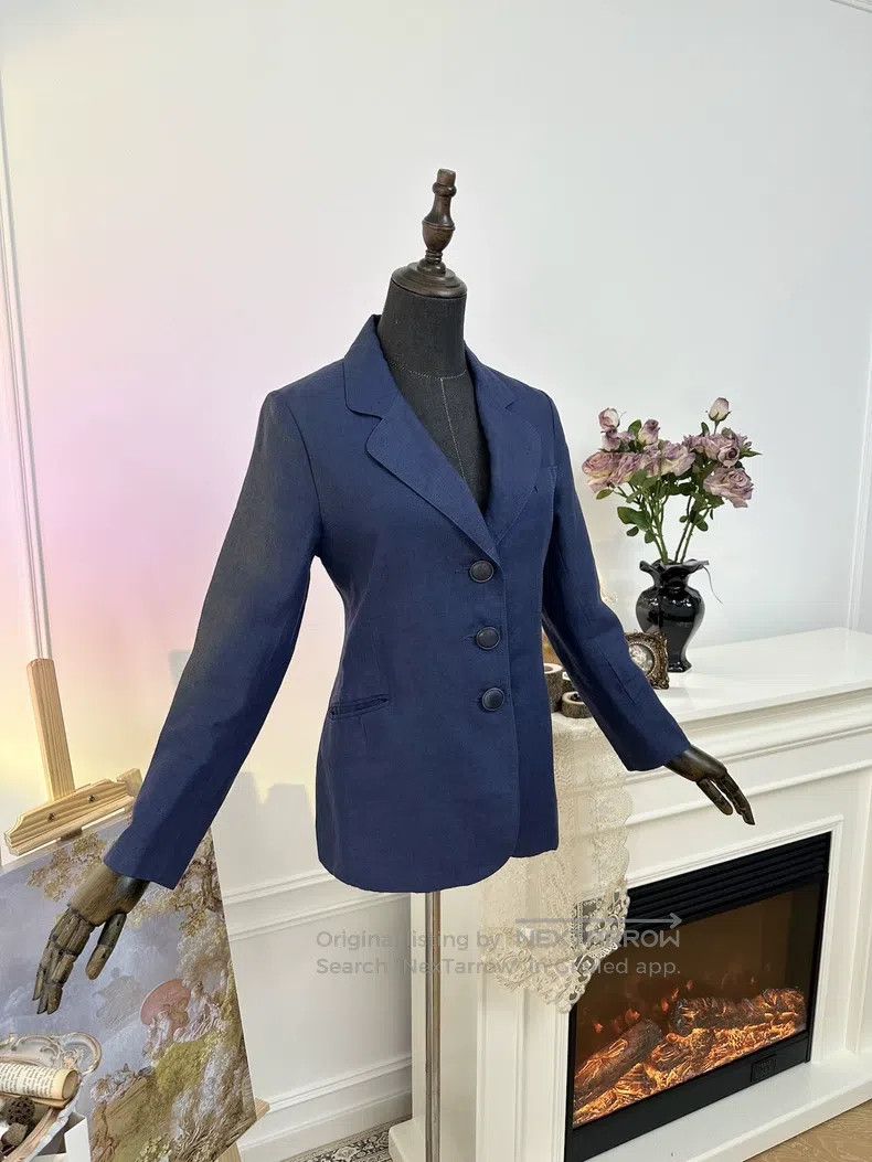 Hermes Hermes Linen casual blazer, blue Size XS / US 0-2 / IT 36-38 - 8 Thumbnail