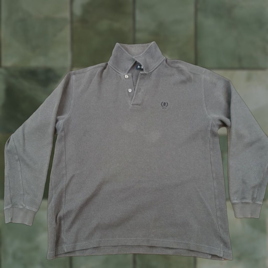 Izod IZOD Mens Large Gray Long Sleeve Pullover Sweater Golf Collared Logo Cotton Blend Size US L / EU 52-54 / 3 - 1 Thumbnail